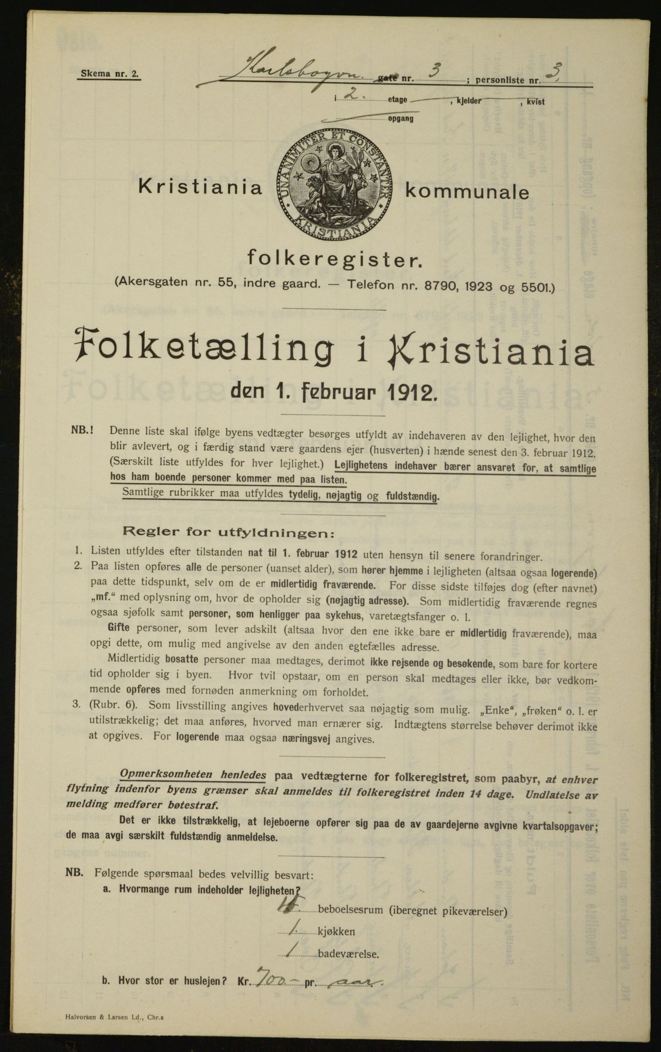 OBA, Municipal Census 1912 for Kristiania, 1912, p. 49261