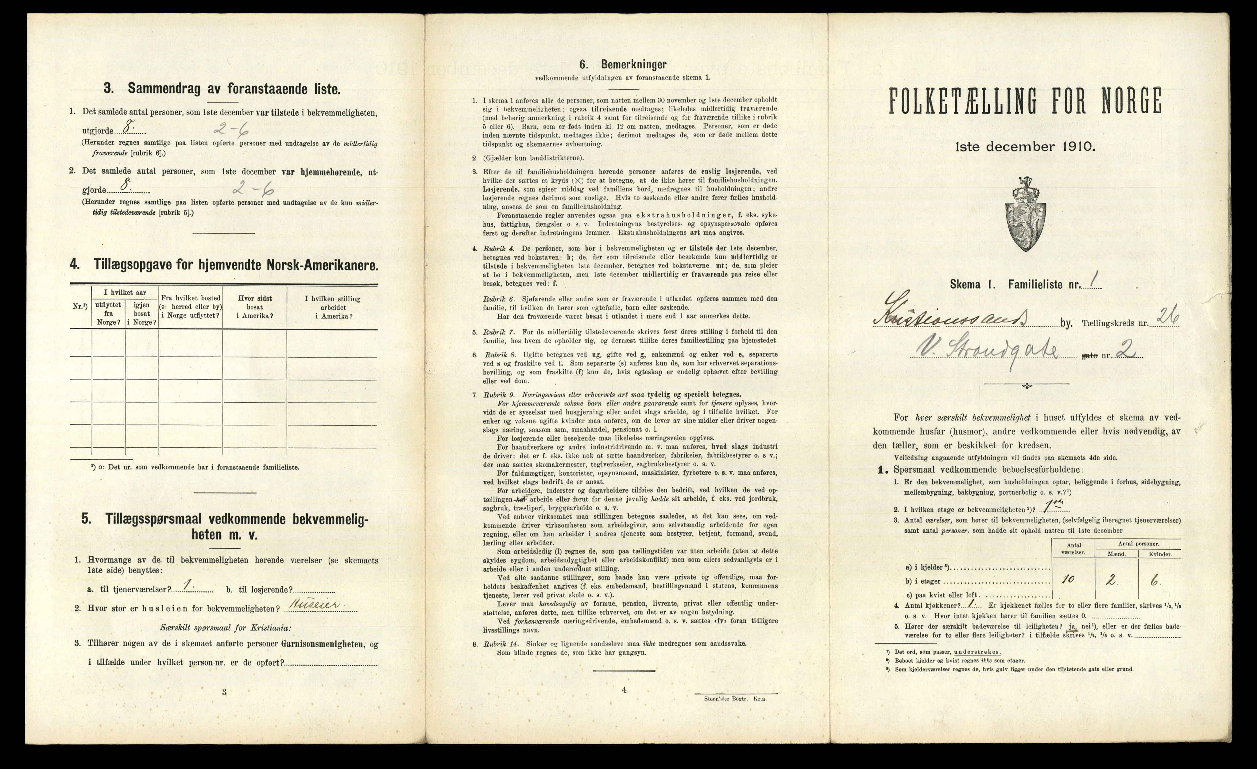 RA, 1910 census for Kristiansand, 1910, p. 6784