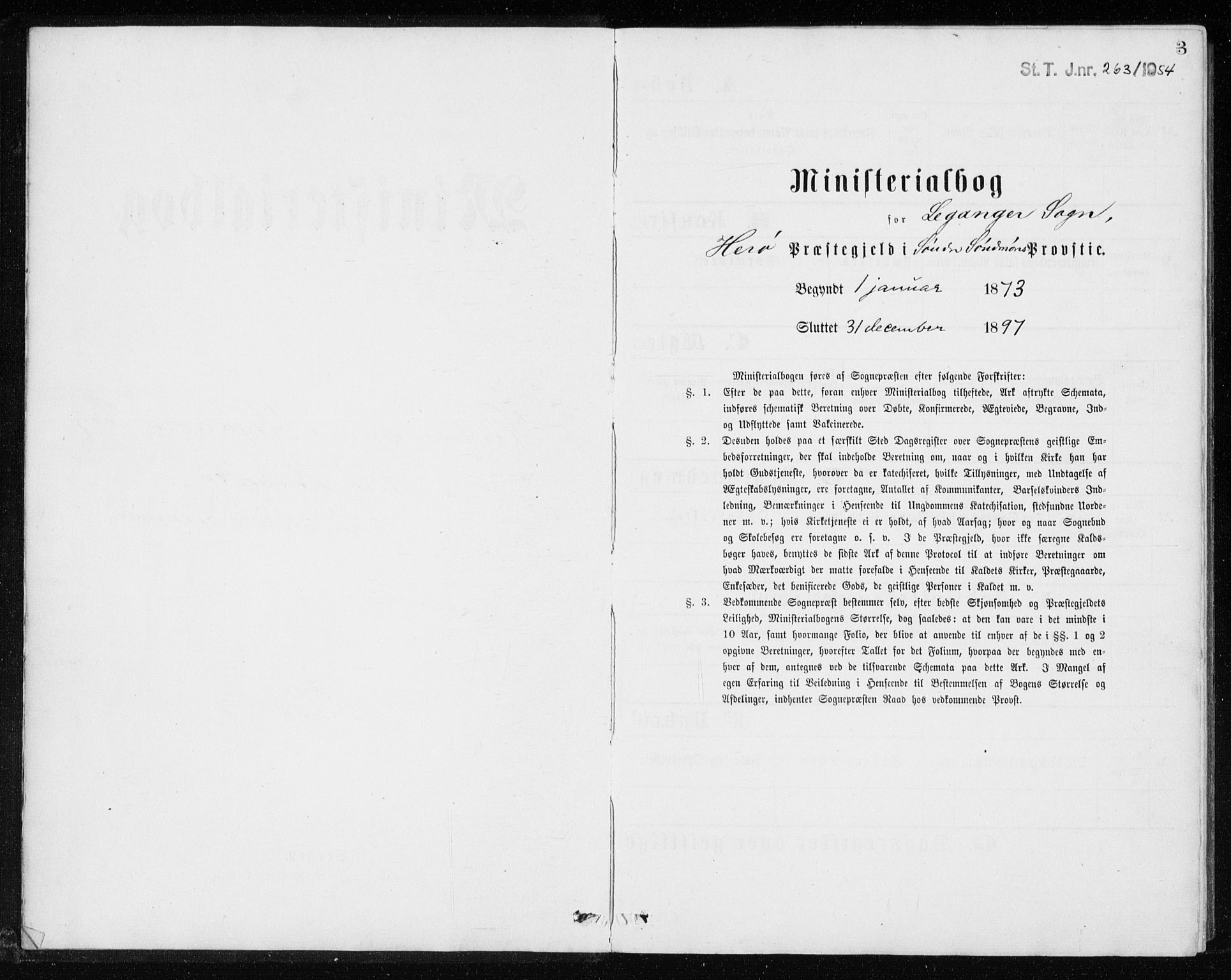 Ministerialprotokoller, klokkerbøker og fødselsregistre - Møre og Romsdal, AV/SAT-A-1454/508/L0097: Parish register (copy) no. 508C01, 1873-1897, p. 3