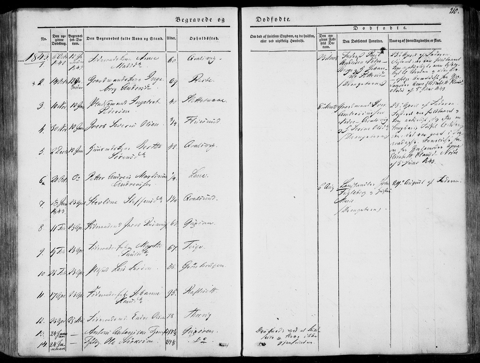 Ministerialprotokoller, klokkerbøker og fødselsregistre - Møre og Romsdal, AV/SAT-A-1454/507/L0070: Parish register (official) no. 507A05, 1842-1873, p. 210