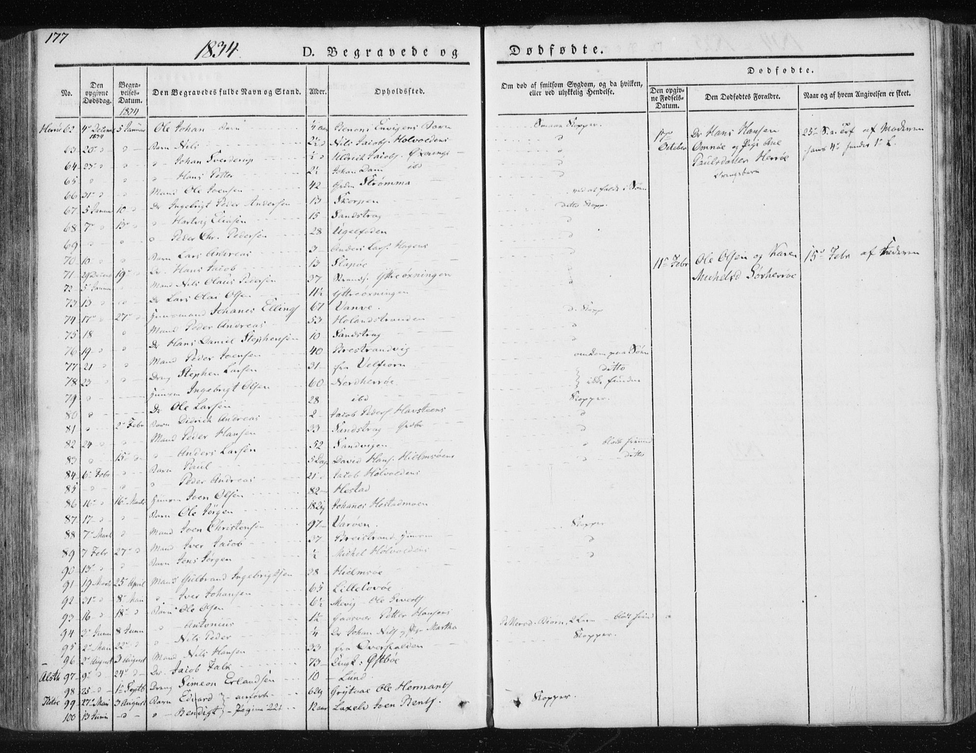 Ministerialprotokoller, klokkerbøker og fødselsregistre - Nordland, AV/SAT-A-1459/830/L0447: Parish register (official) no. 830A11, 1831-1854, p. 177