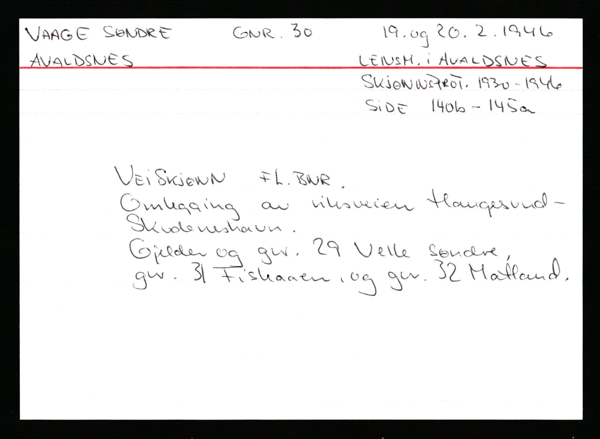Statsarkivet i Stavanger, AV/SAST-A-101971/03/Y/Ym/L0068: Åstedskort sortert etter gårdsnavn: Vormedal - Ytrevold, 1600-1950, p. 247