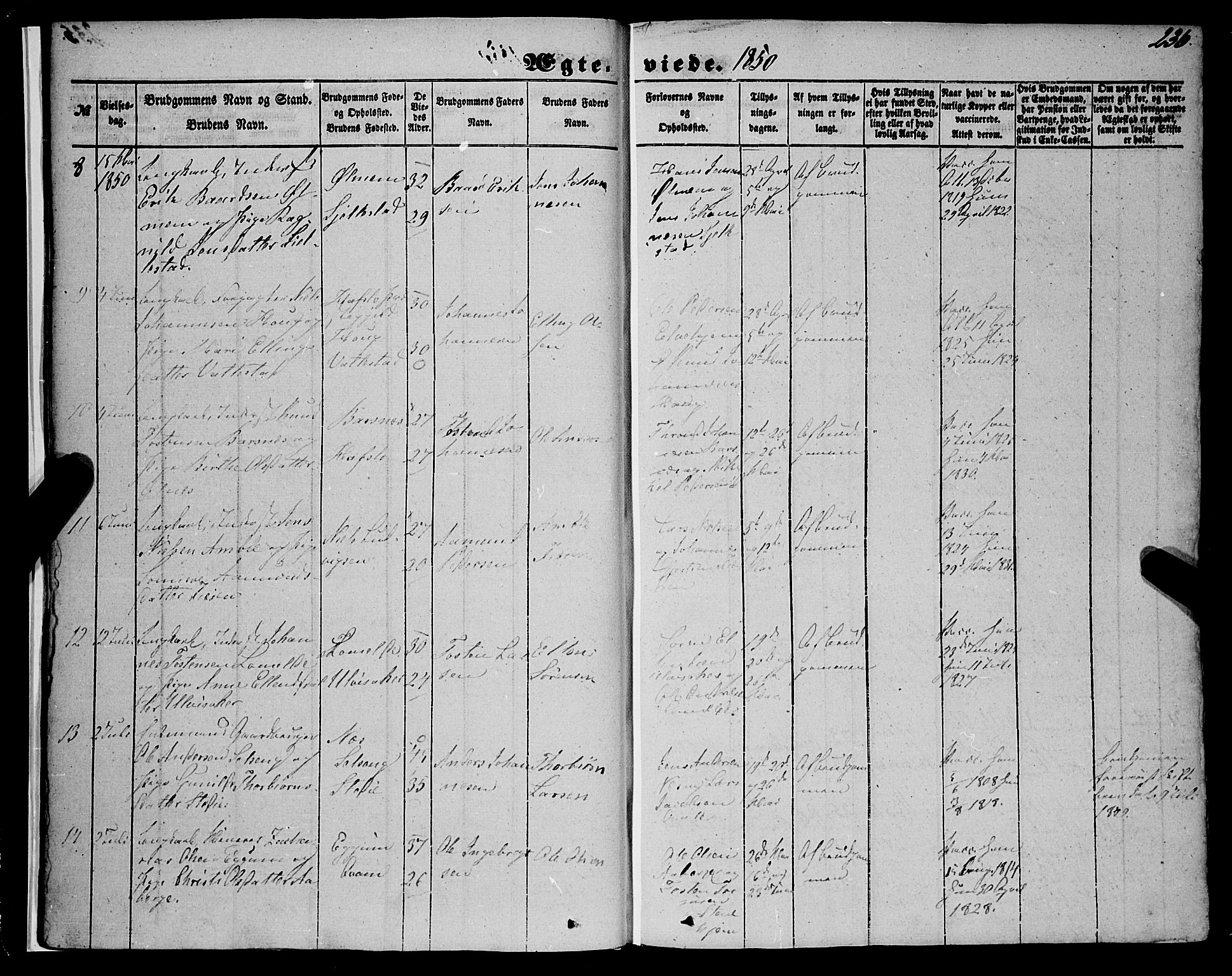 Sogndal sokneprestembete, AV/SAB-A-81301/H/Haa/Haaa/L0012II: Parish register (official) no. A 12II, 1847-1877, p. 236