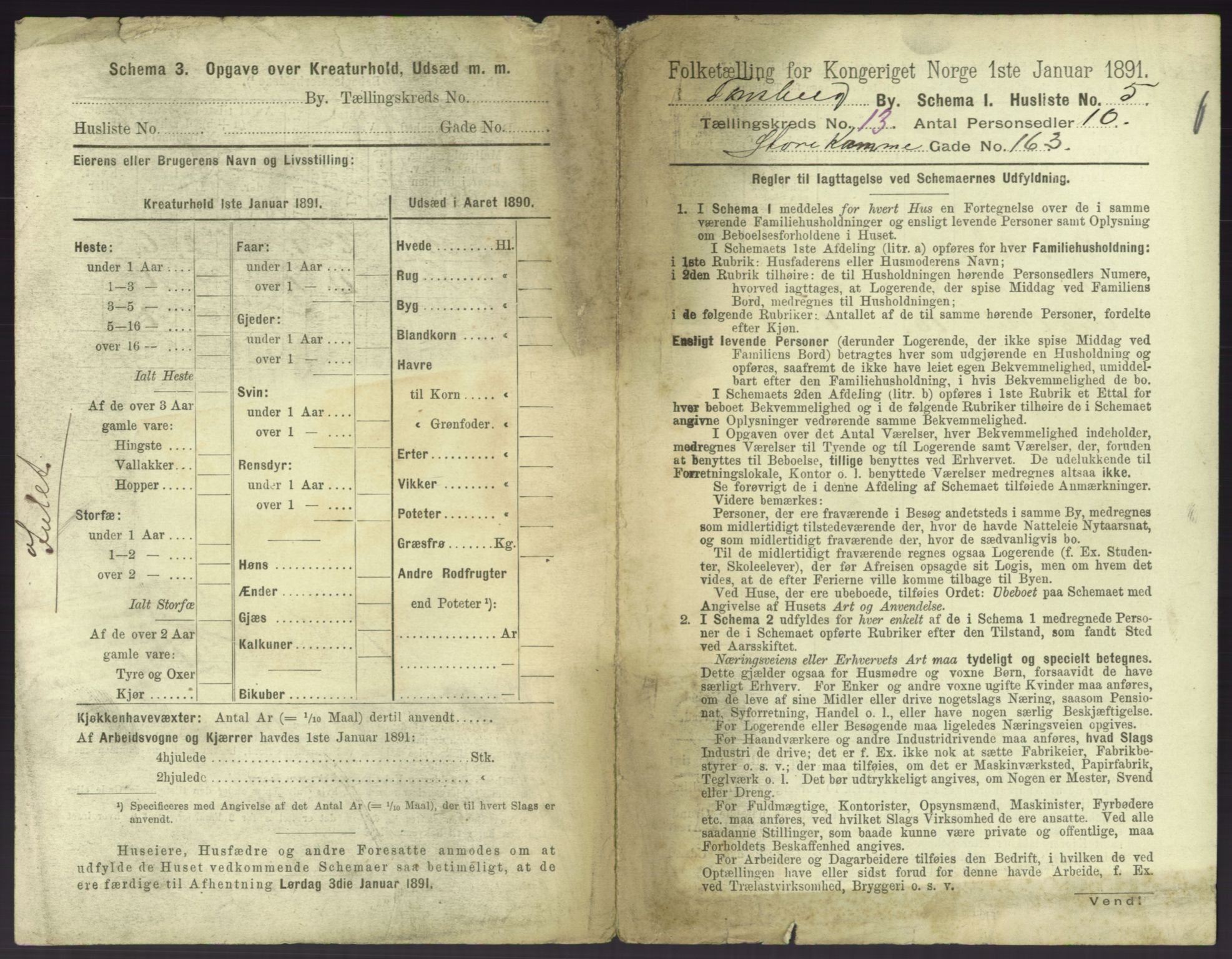 RA, 1891 census for 0705 Tønsberg, 1891, p. 496