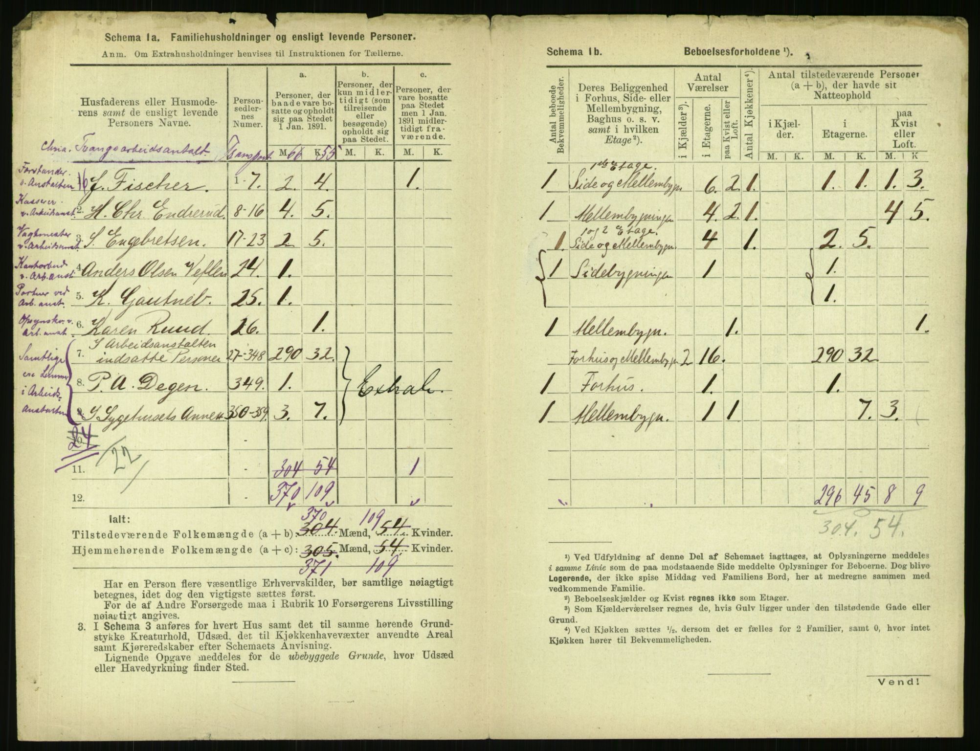 RA, 1891 census for 0301 Kristiania, 1891, p. 80101