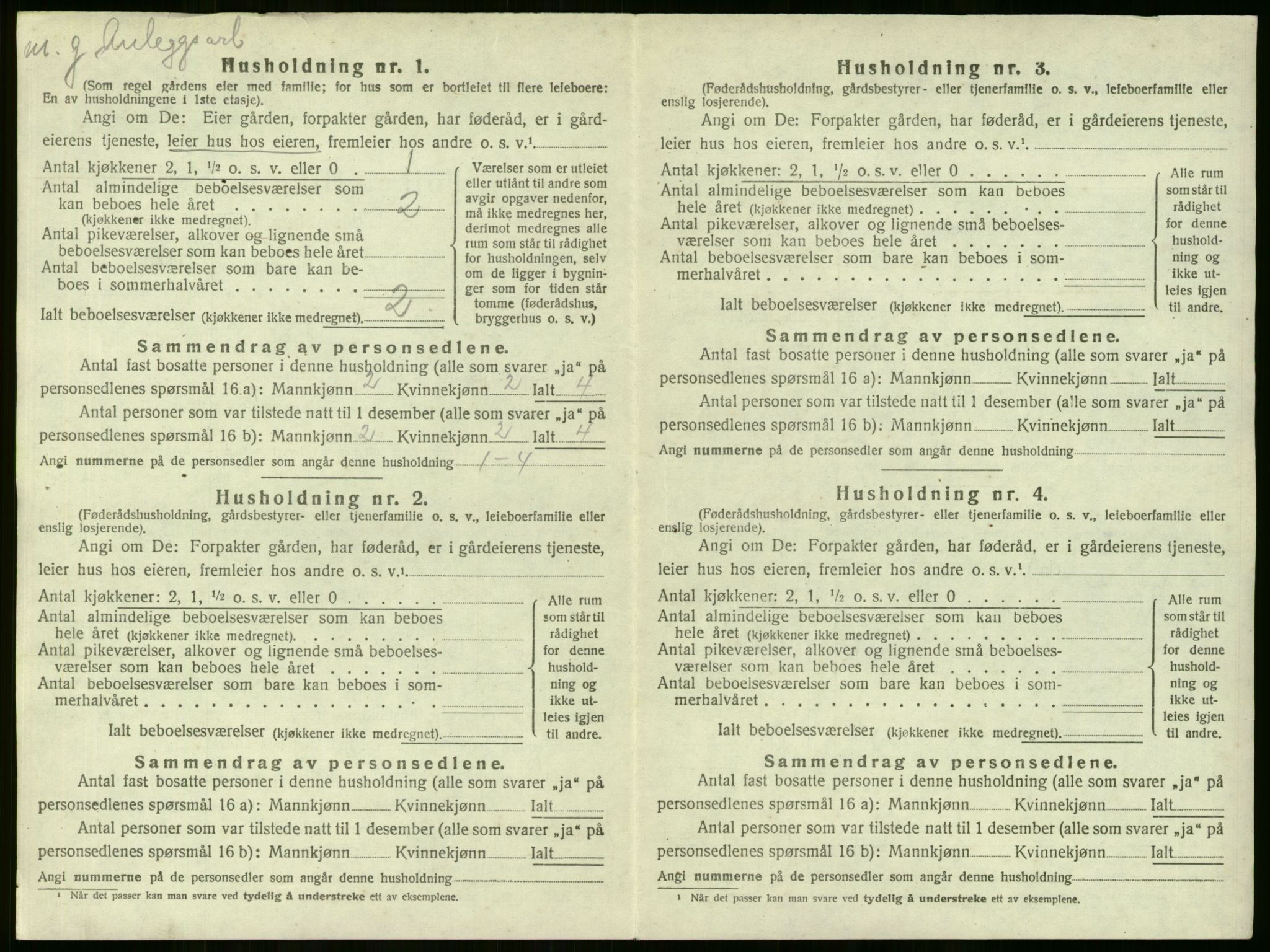 SAKO, 1920 census for Lier, 1920, p. 836