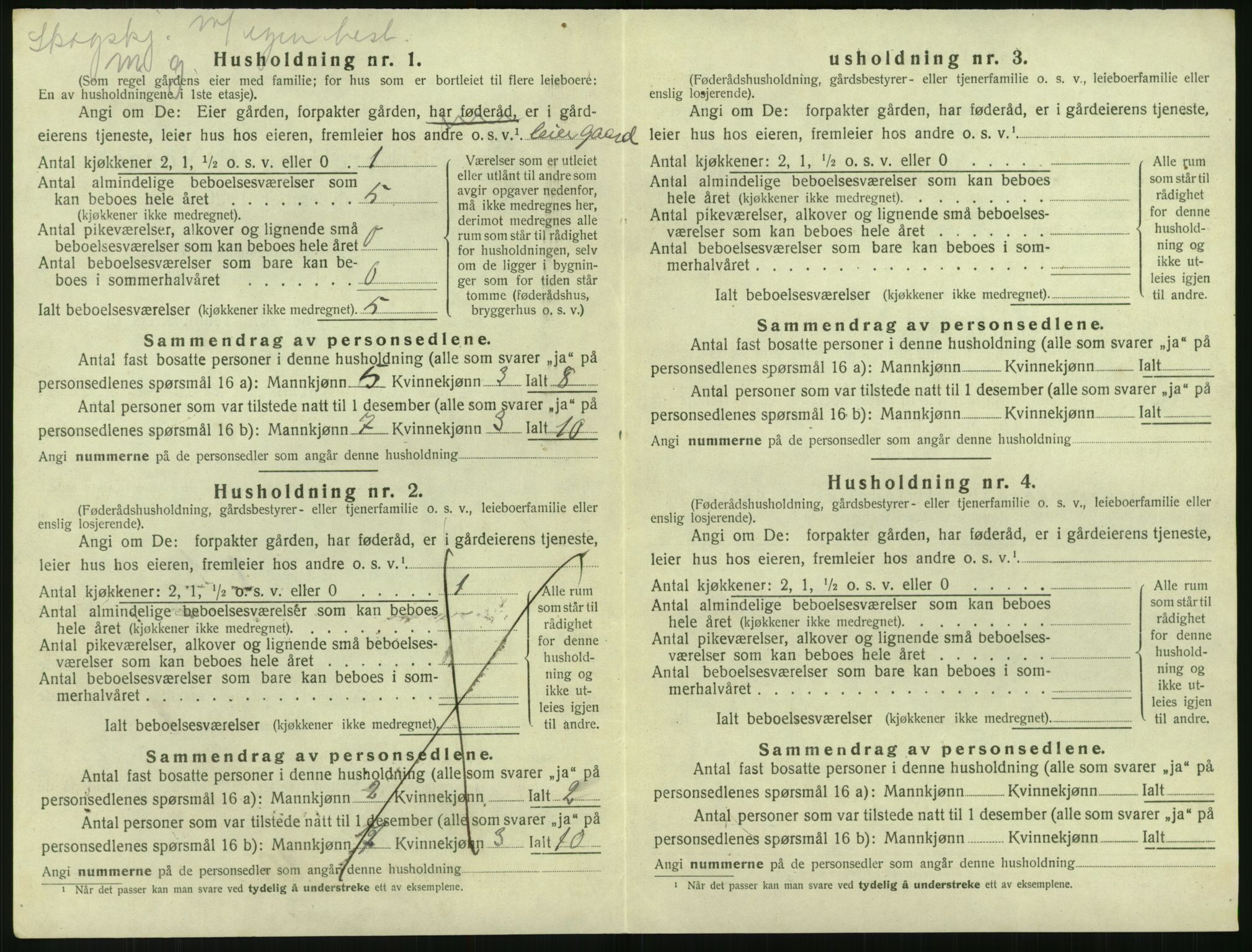 SAK, 1920 census for Åmli, 1920, p. 510