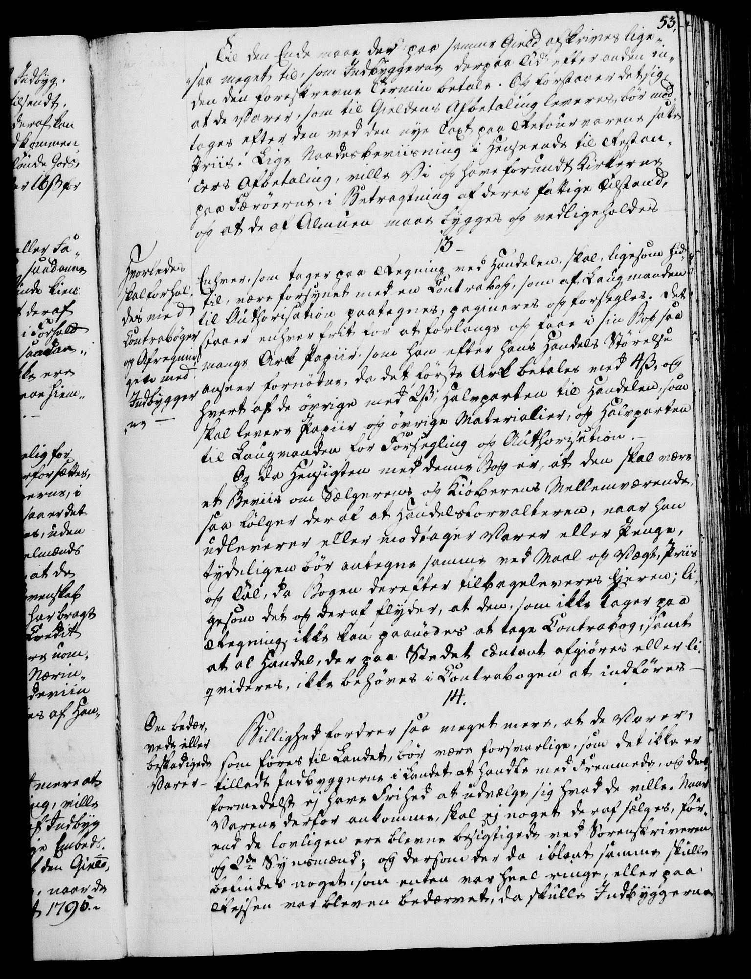 Rentekammeret, Kammerkanselliet, AV/RA-EA-3111/G/Gg/Gga/L0015: Norsk ekspedisjonsprotokoll med register (merket RK 53.15), 1790-1791, p. 53