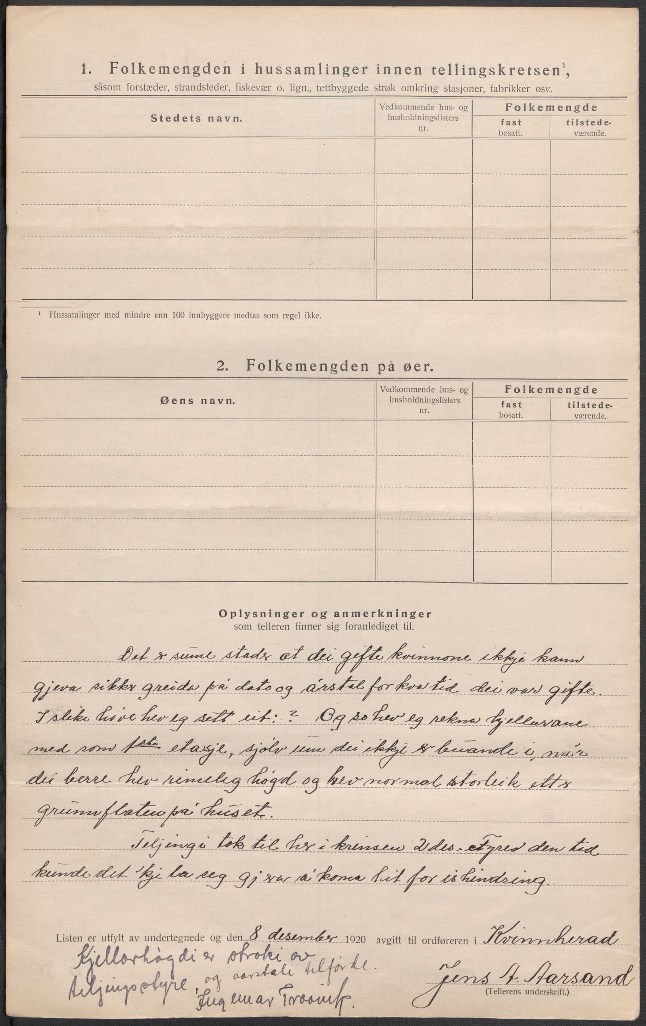 SAB, 1920 census for Kvinnherad, 1920, p. 24