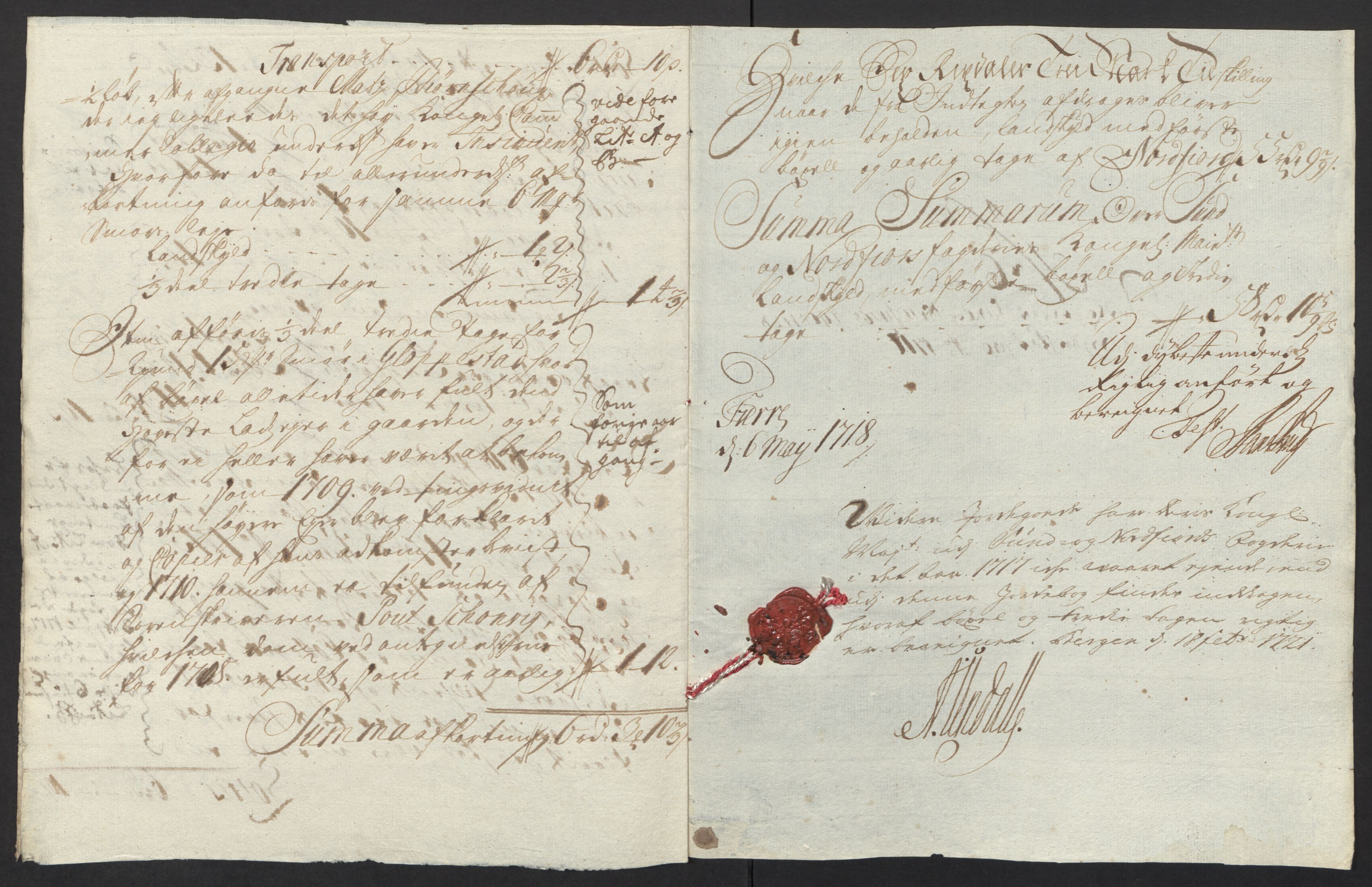 Rentekammeret inntil 1814, Reviderte regnskaper, Fogderegnskap, AV/RA-EA-4092/R53/L3441: Fogderegnskap Sunn- og Nordfjord, 1717-1718, p. 63