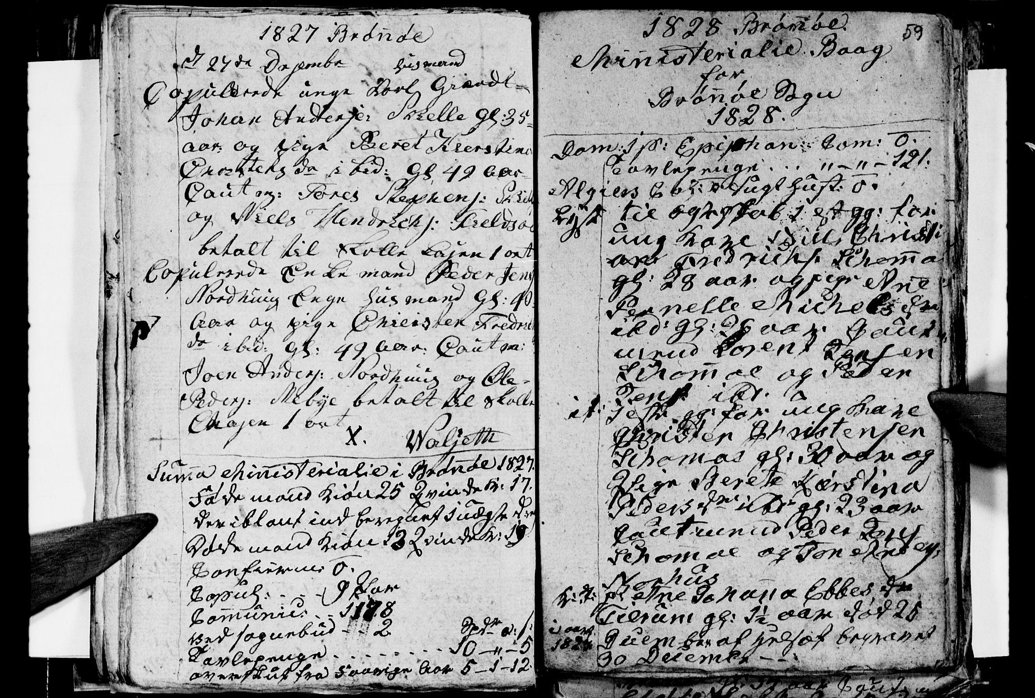 Ministerialprotokoller, klokkerbøker og fødselsregistre - Nordland, SAT/A-1459/813/L0210: Parish register (copy) no. 813C02, 1825-1836, p. 59