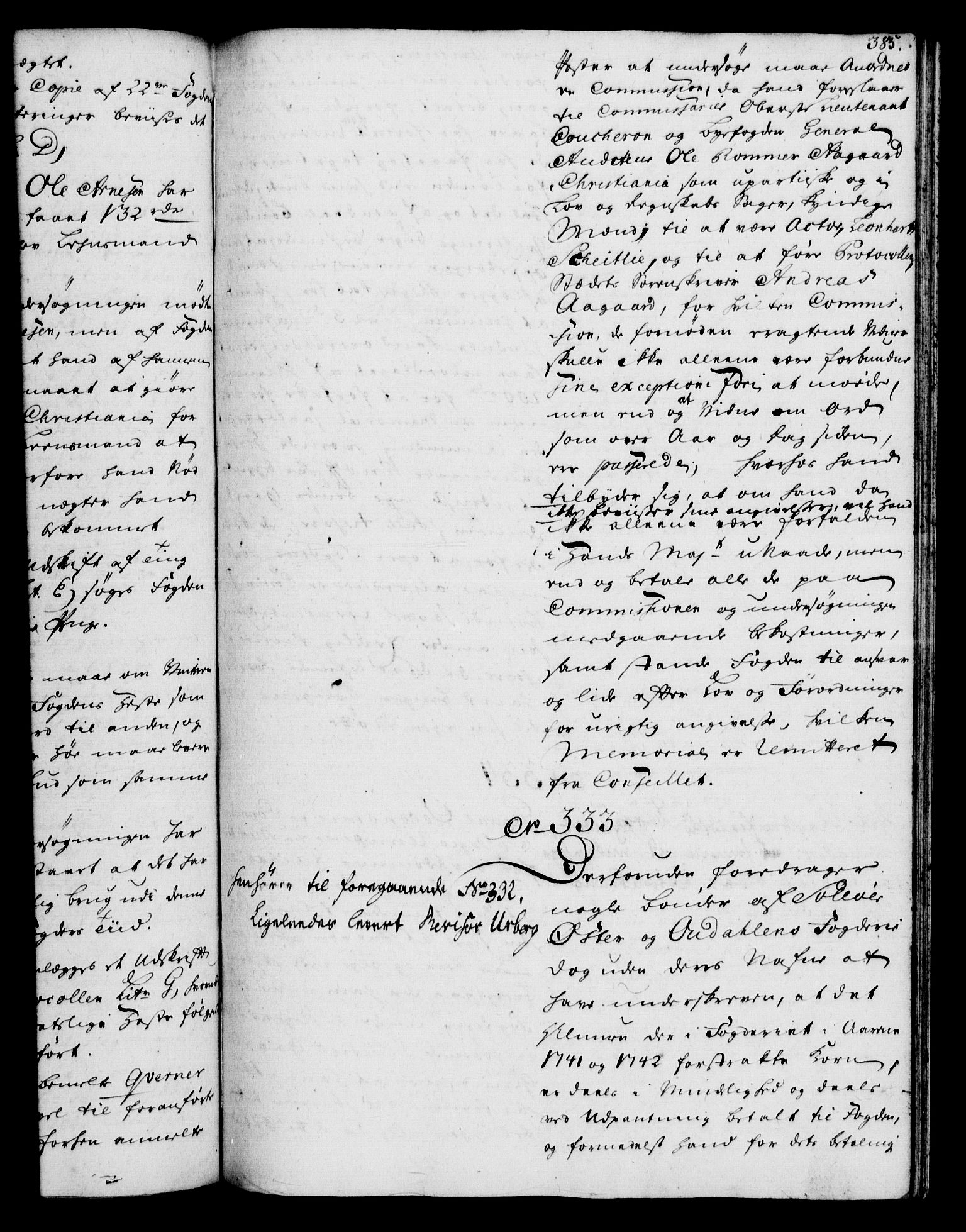 Rentekammeret, Kammerkanselliet, AV/RA-EA-3111/G/Gh/Gha/L0032: Norsk ekstraktmemorialprotokoll (merket RK 53.77), 1753-1755, p. 385