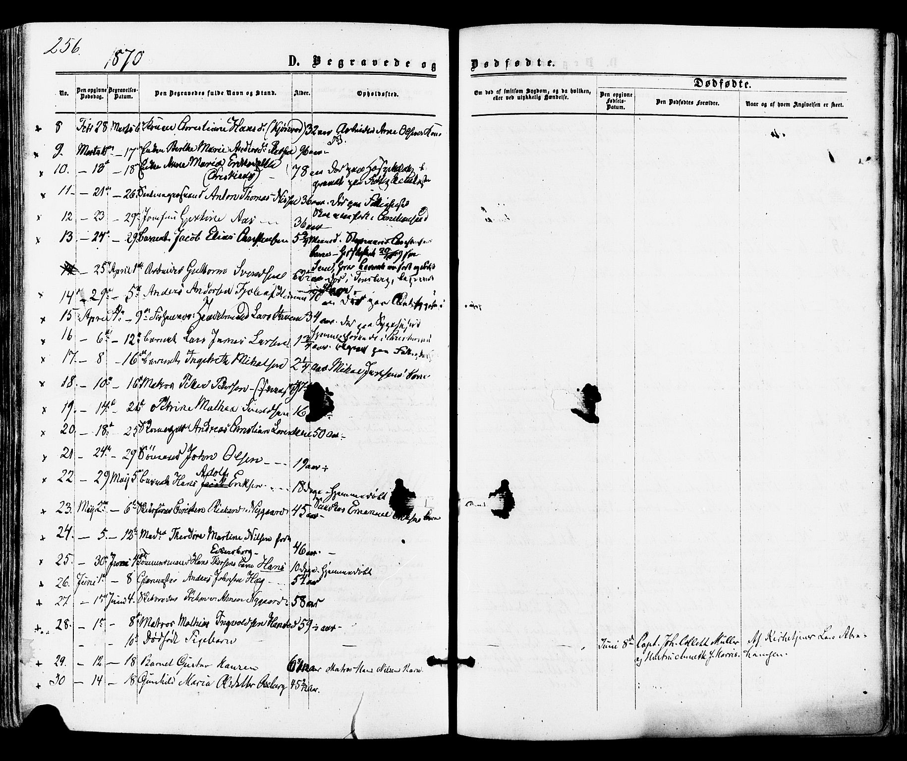 Tønsberg kirkebøker, SAKO/A-330/F/Fa/L0009: Parish register (official) no. I 9, 1865-1873, p. 256