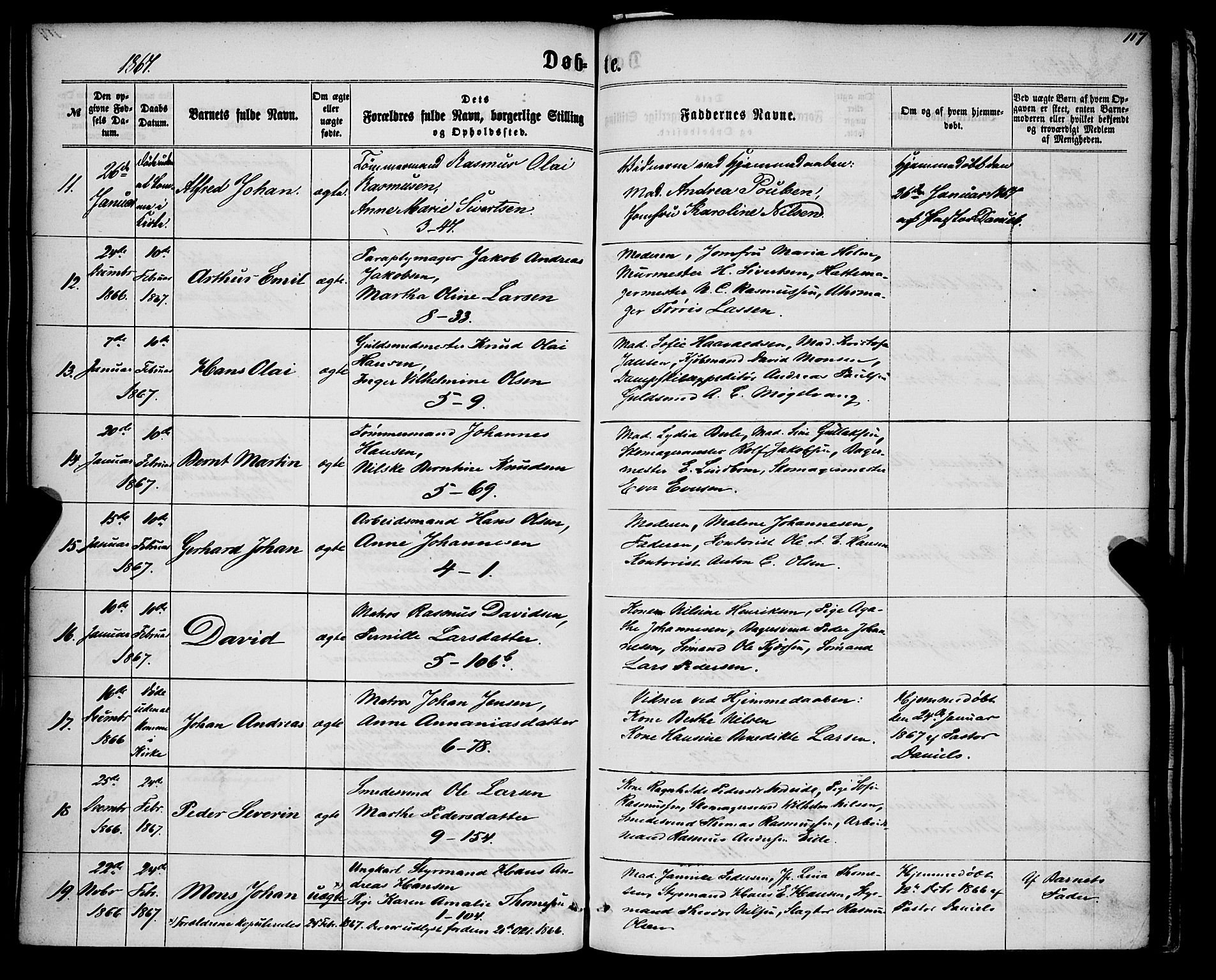 Nykirken Sokneprestembete, SAB/A-77101/H/Haa/L0015: Parish register (official) no. B 2, 1858-1869, p. 117