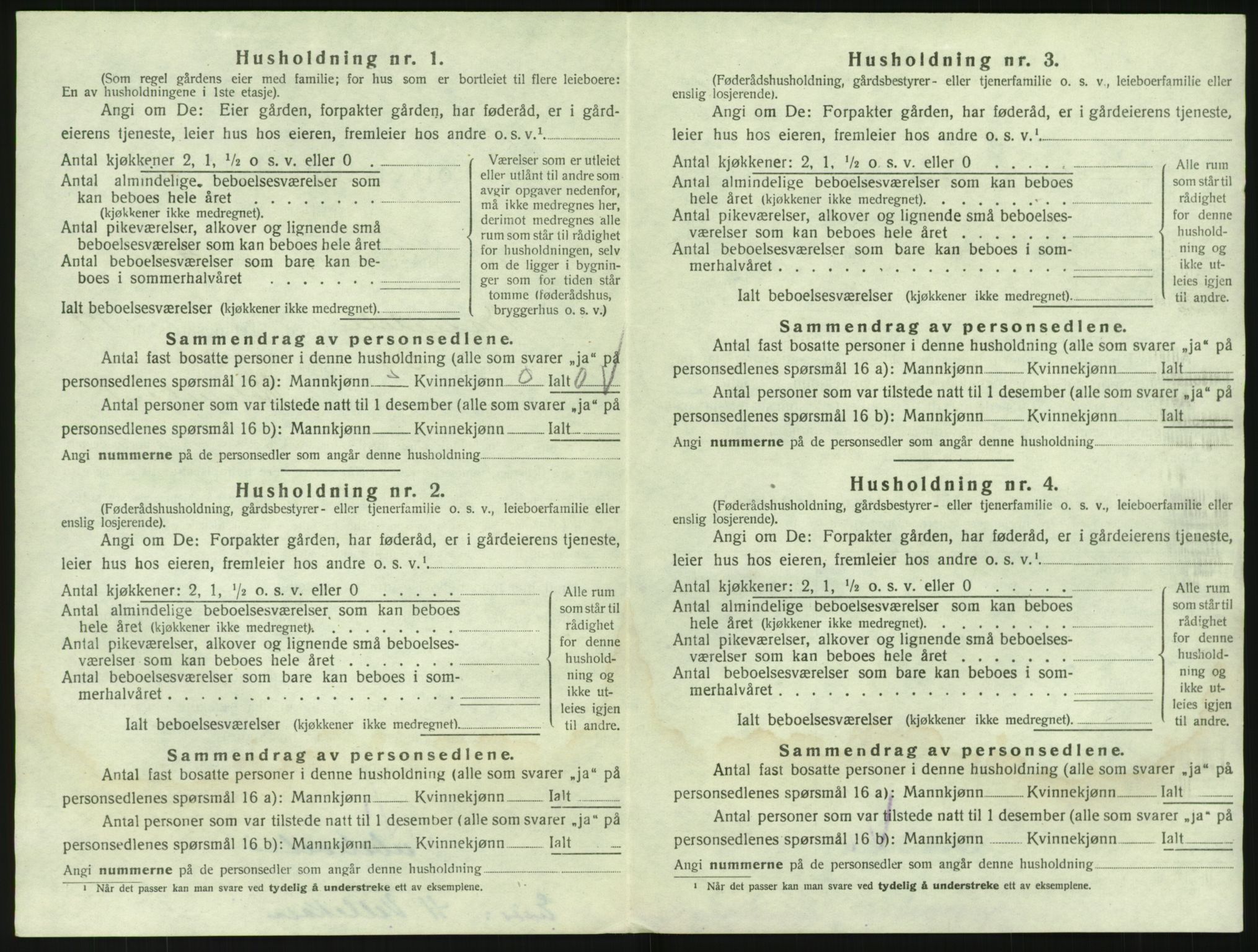 SAKO, 1920 census for Bamble, 1920, p. 2002