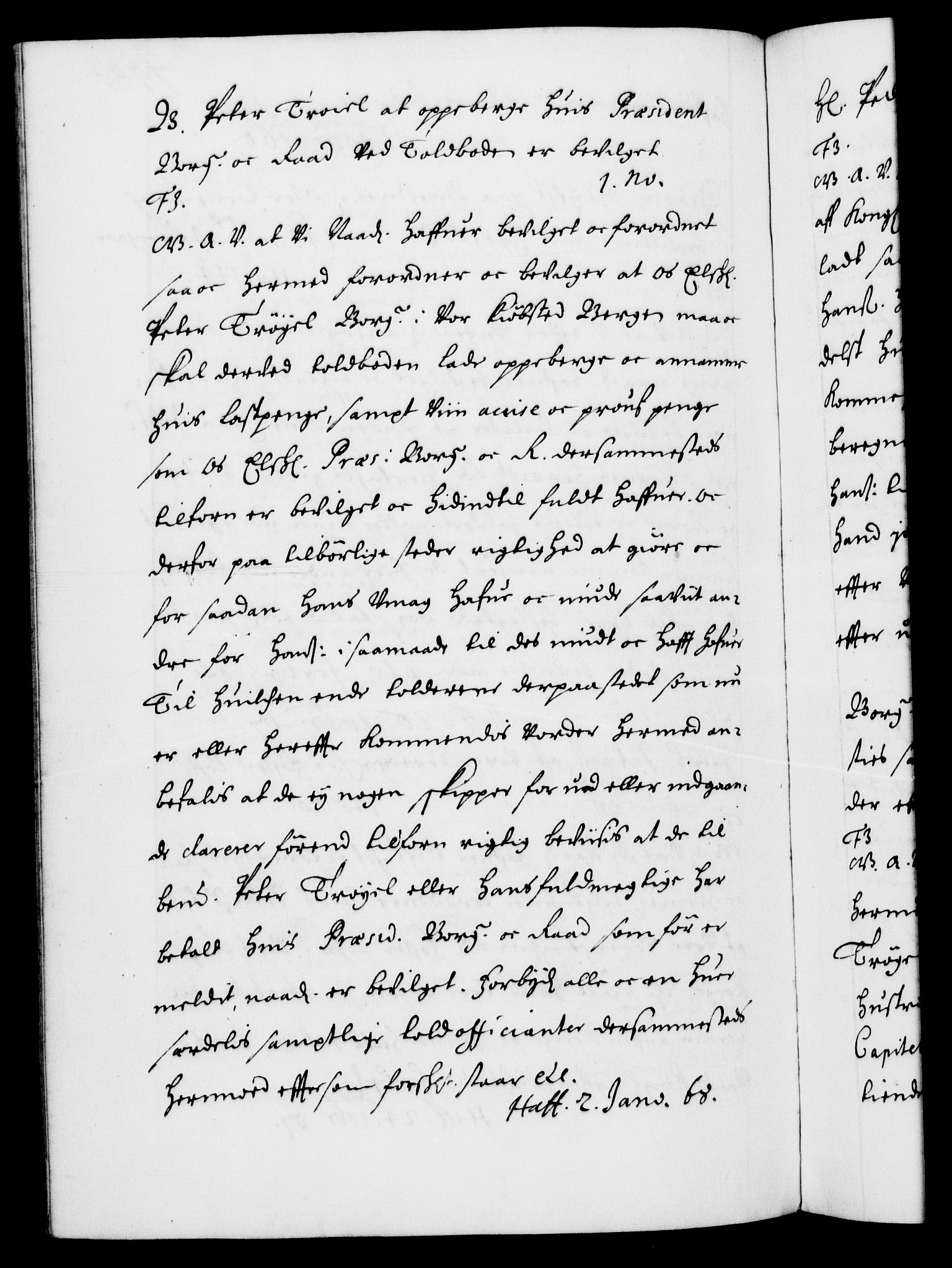 Danske Kanselli 1572-1799, RA/EA-3023/F/Fc/Fca/Fcaa/L0010: Norske registre (mikrofilm), 1660-1670, p. 718b