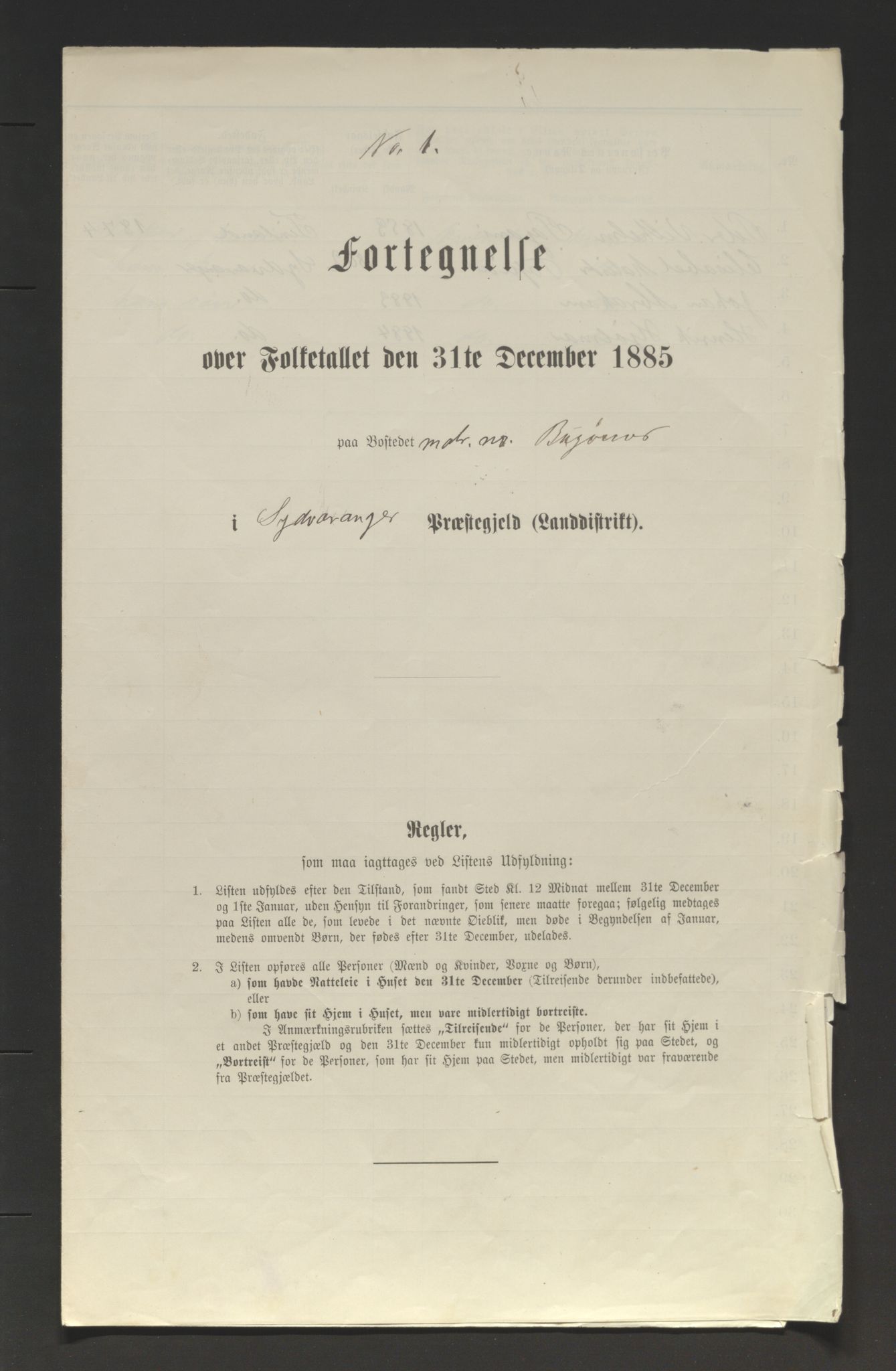 SATØ, 1885 census for 2030 Sør-Varanger, 1885, p. 181a