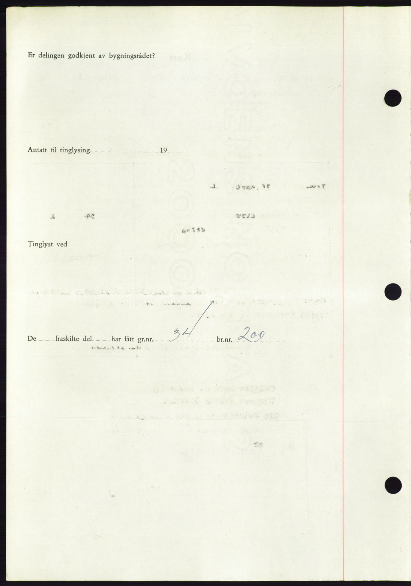 Søre Sunnmøre sorenskriveri, AV/SAT-A-4122/1/2/2C/L0085: Mortgage book no. 11A, 1949-1949, Diary no: : 2006/1949