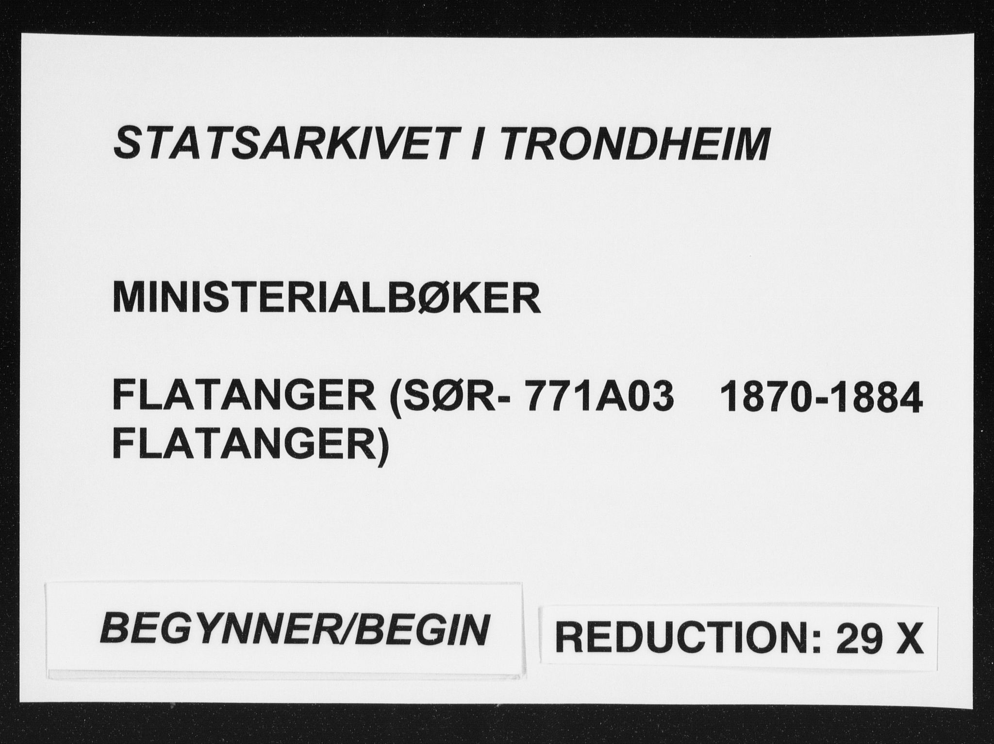 Ministerialprotokoller, klokkerbøker og fødselsregistre - Nord-Trøndelag, SAT/A-1458/771/L0596: Parish register (official) no. 771A03, 1870-1884