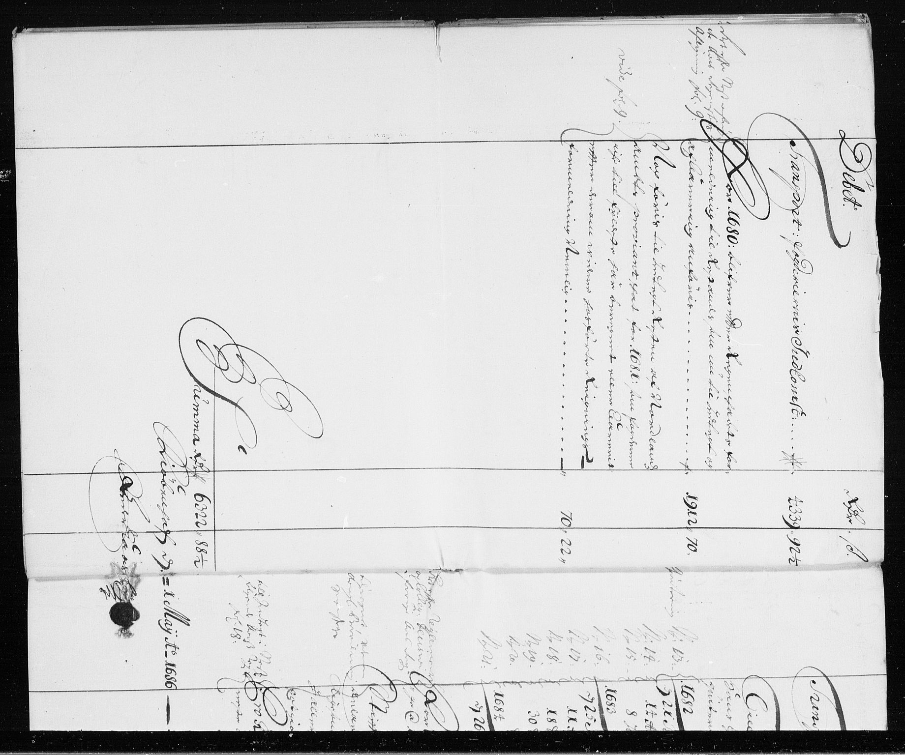 Rentekammeret inntil 1814, Reviderte regnskaper, Stiftamtstueregnskaper, Trondheim stiftamt og Nordland amt, AV/RA-EA-6044/R/Rh/L0008: Nordland amt, 1681