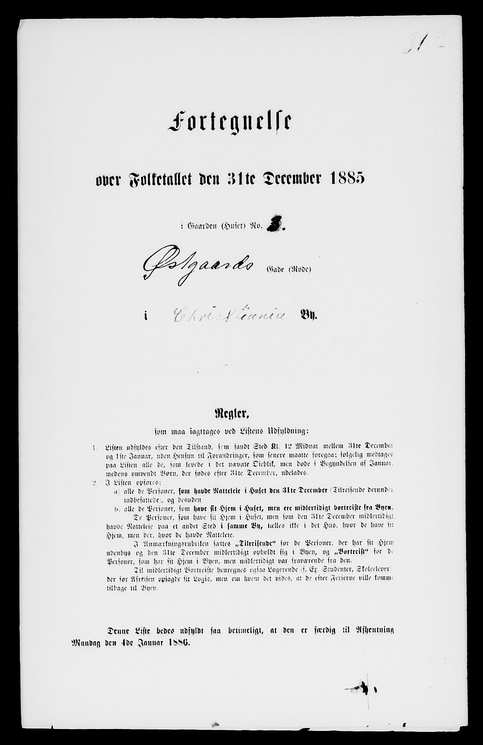 RA, 1885 census for 0301 Kristiania, 1885, p. 12643