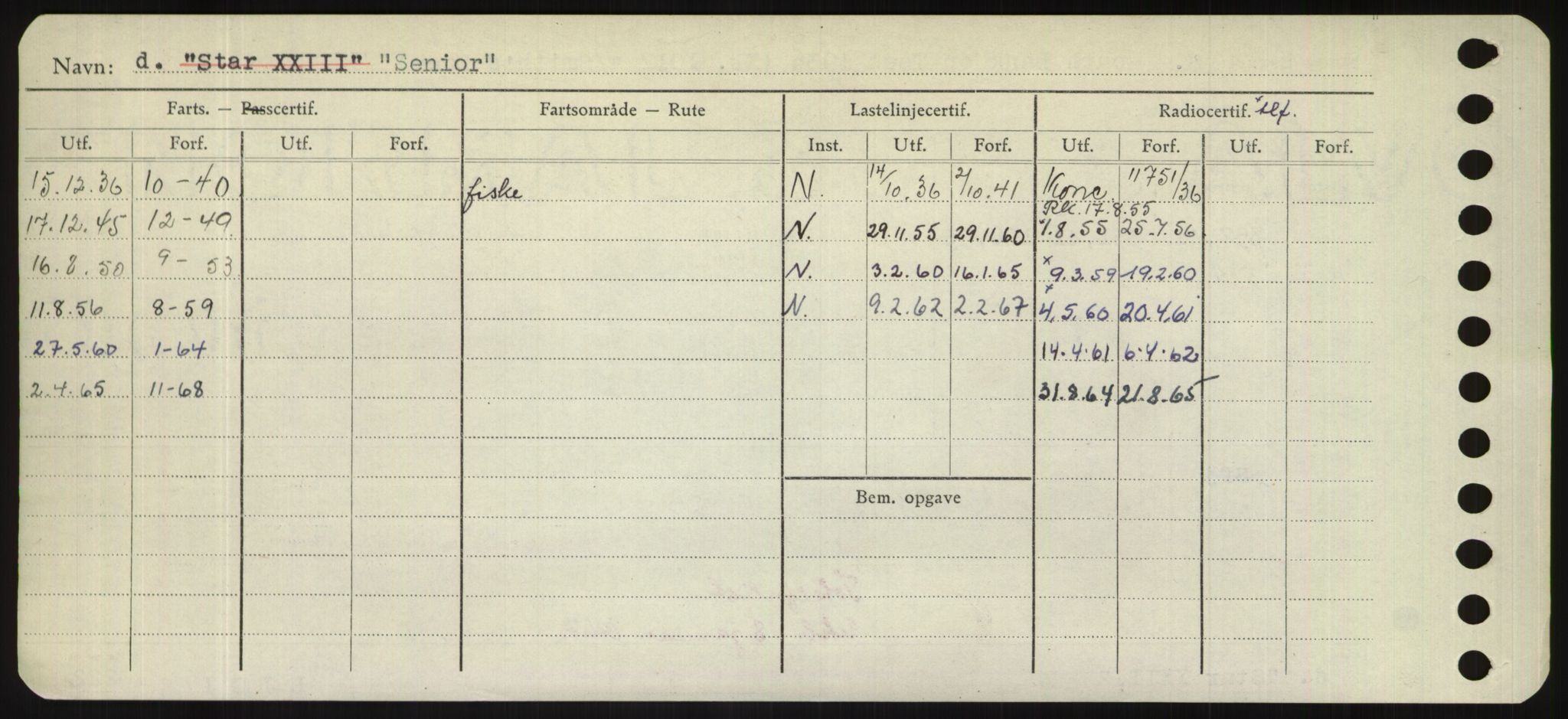 Sjøfartsdirektoratet med forløpere, Skipsmålingen, RA/S-1627/H/Hd/L0032: Fartøy, San-Seve, p. 490