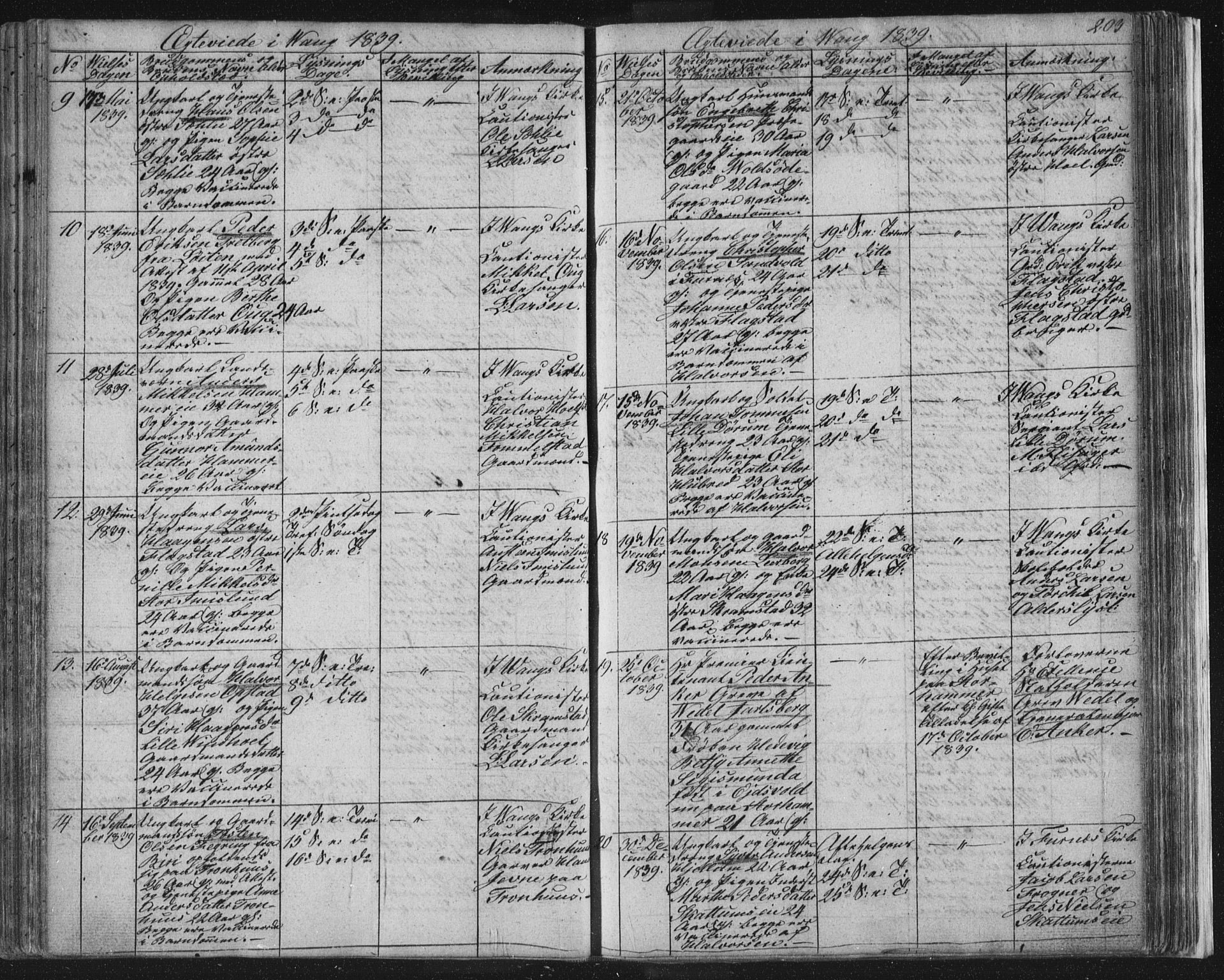 Vang prestekontor, Hedmark, SAH/PREST-008/H/Ha/Hab/L0008: Parish register (copy) no. 8, 1832-1854, p. 203
