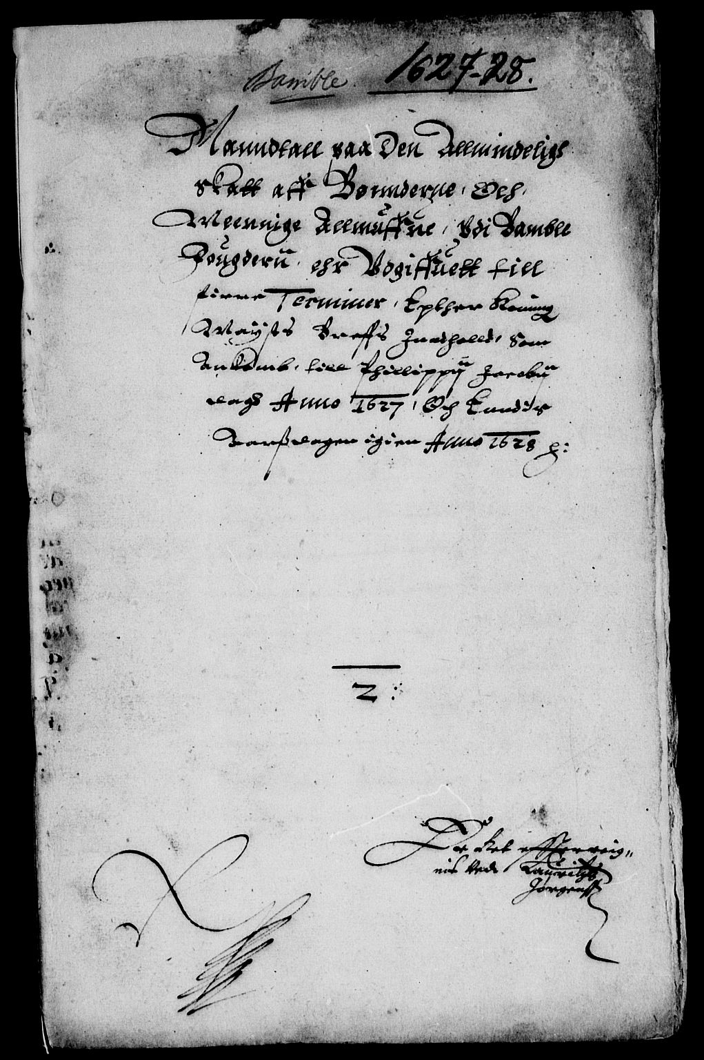 Rentekammeret inntil 1814, Reviderte regnskaper, Lensregnskaper, AV/RA-EA-5023/R/Rb/Rbp/L0012: Bratsberg len, 1627-1629