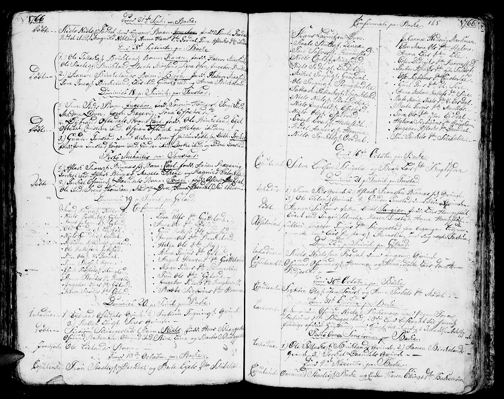 Bakke sokneprestkontor, AV/SAK-1111-0002/F/Fa/Faa/L0001: Parish register (official) no. A 1, 1741-1780, p. 165