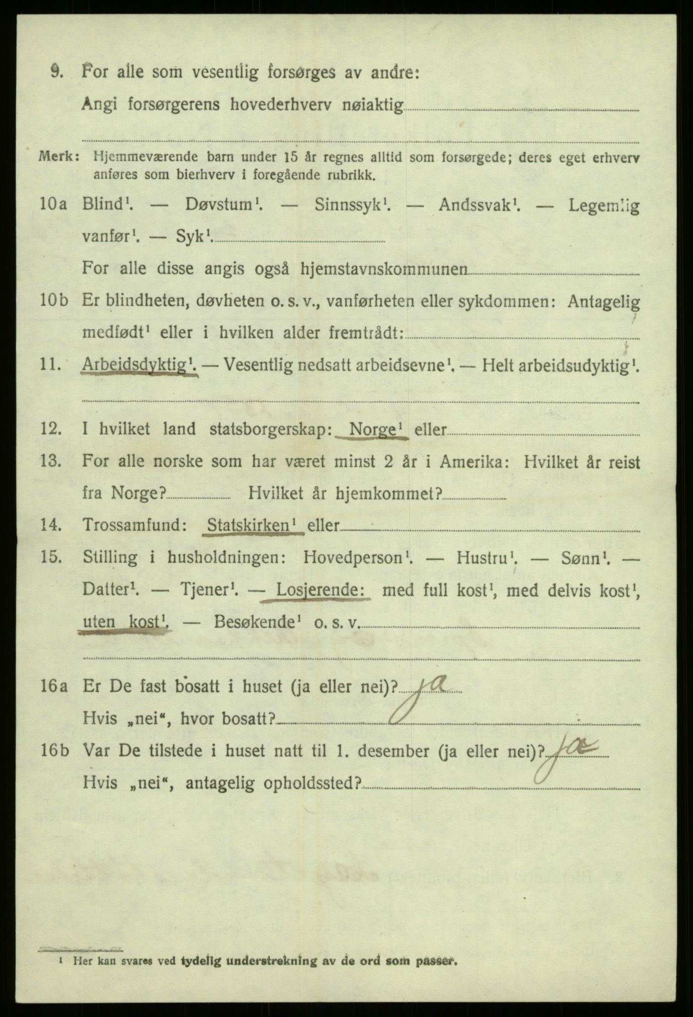 SAB, 1920 census for Lavik, 1920, p. 1741