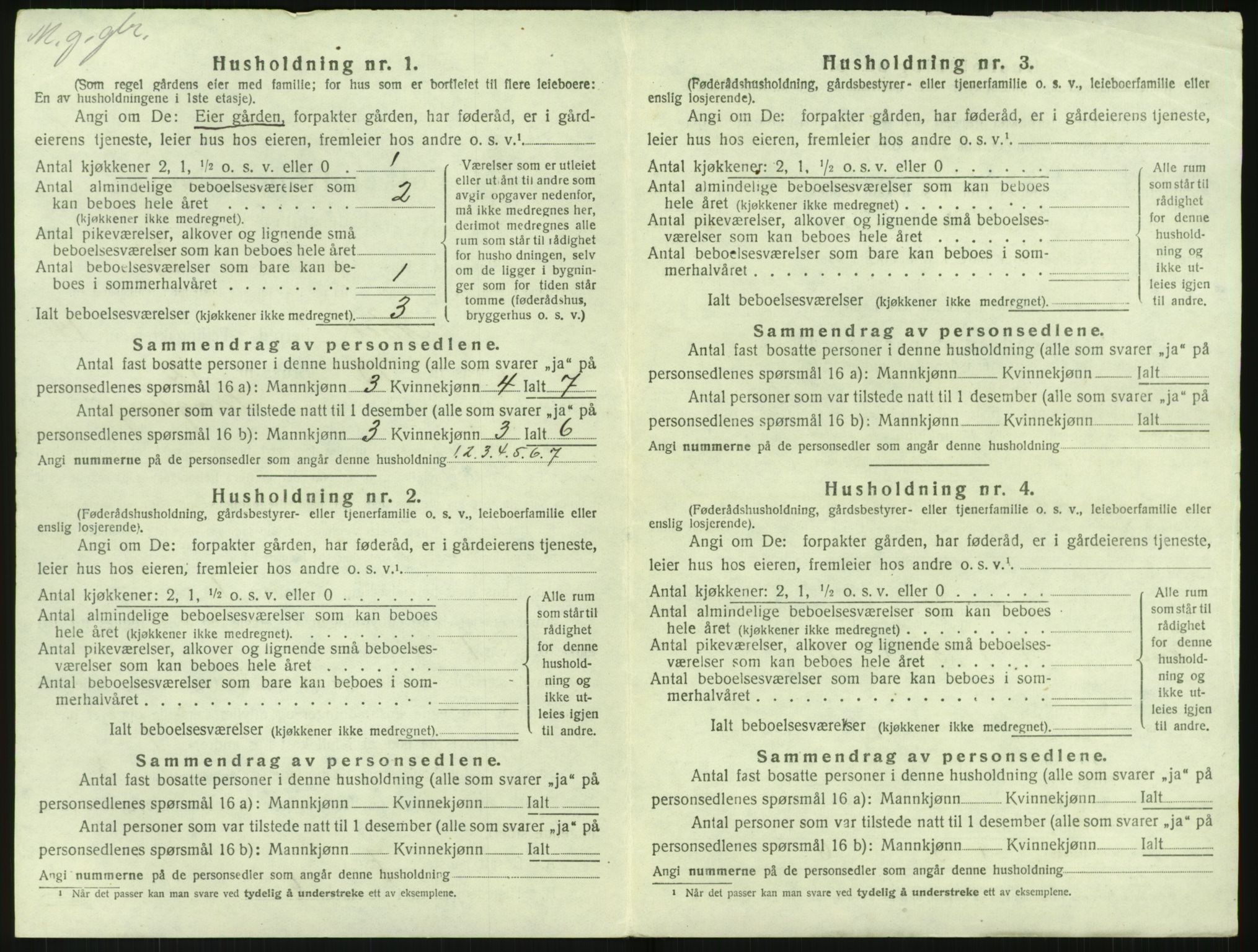 SAK, 1920 census for Holt, 1920, p. 1471