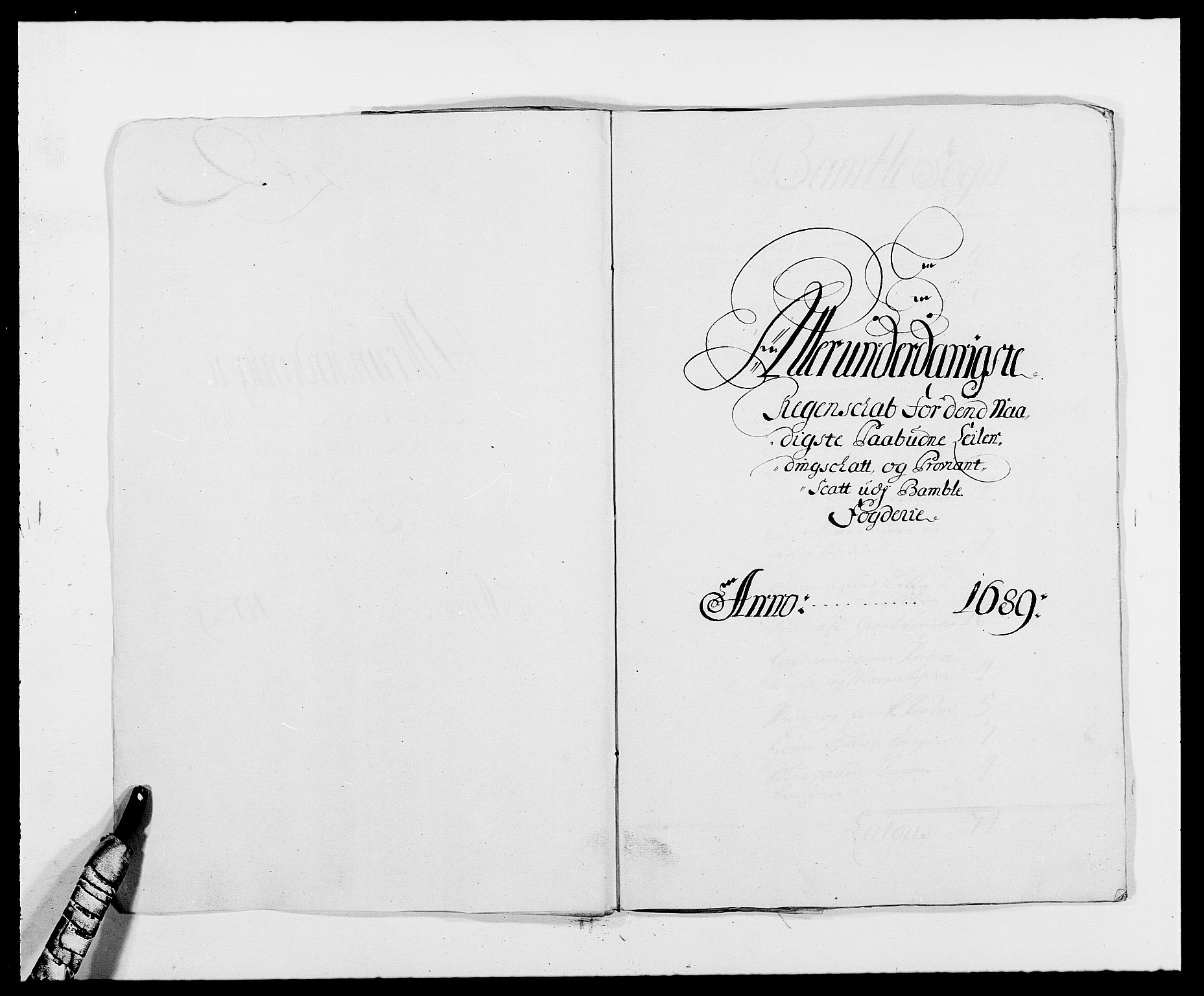 Rentekammeret inntil 1814, Reviderte regnskaper, Fogderegnskap, RA/EA-4092/R34/L2050: Fogderegnskap Bamble, 1688-1691, p. 272