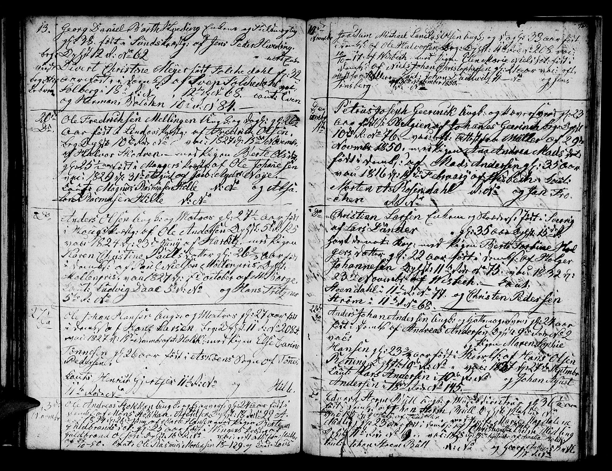 Domkirken sokneprestembete, AV/SAB-A-74801/H/Hab/L0004: Parish register (copy) no. A 4, 1820-1854, p. 72