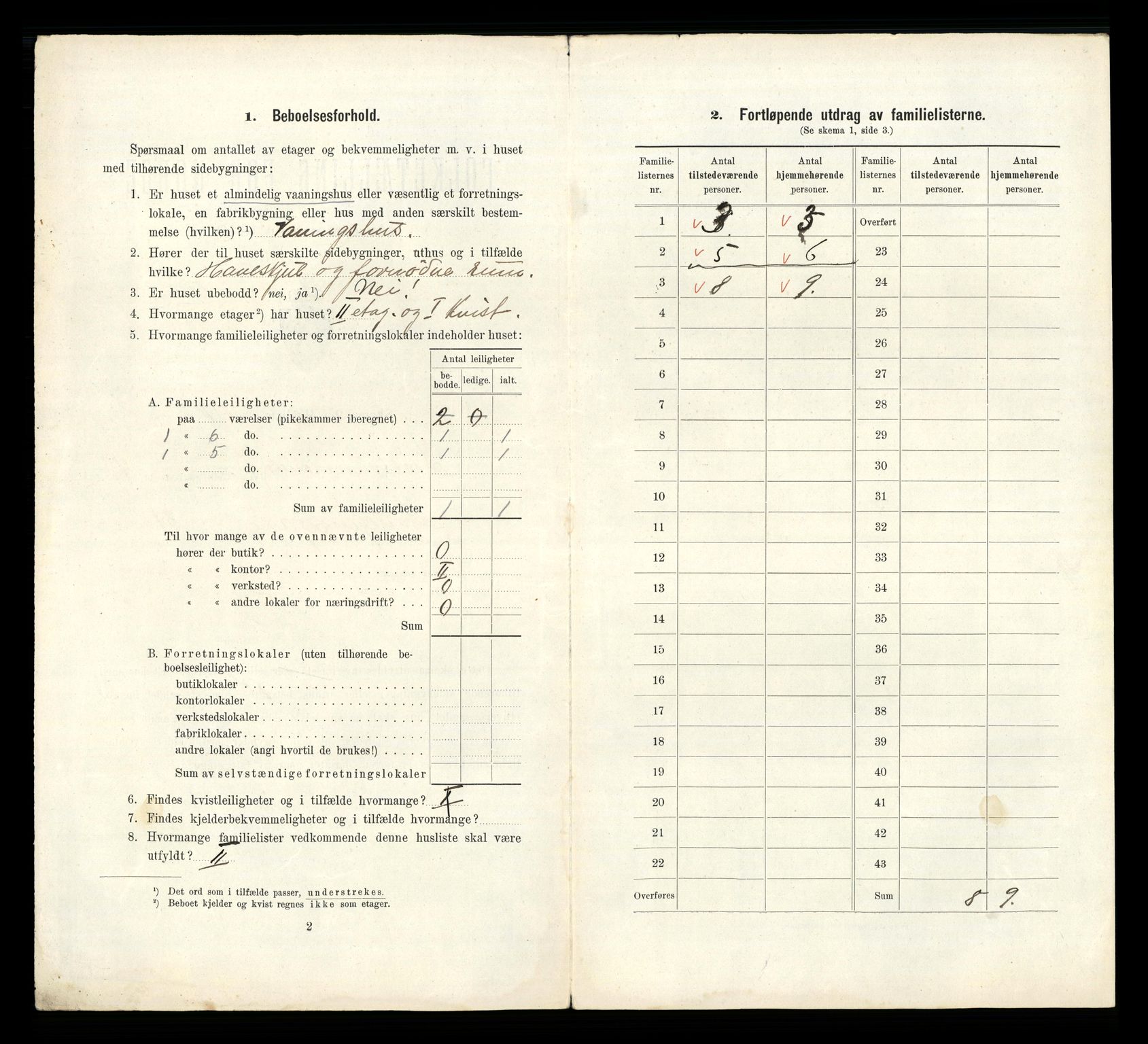 RA, 1910 census for Kristiansand, 1910, p. 747