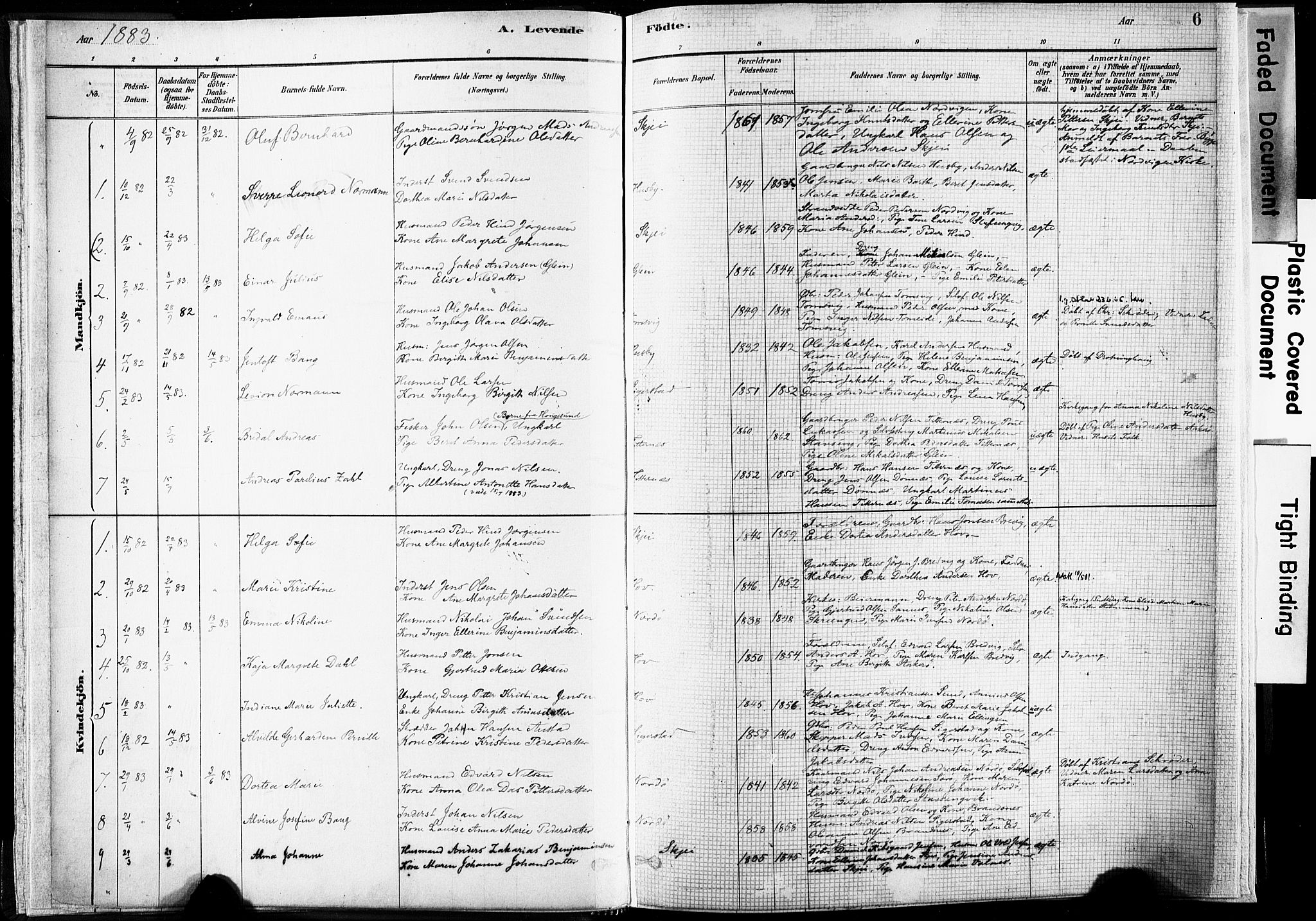 Ministerialprotokoller, klokkerbøker og fødselsregistre - Nordland, SAT/A-1459/835/L0525: Parish register (official) no. 835A03I, 1881-1910, p. 6