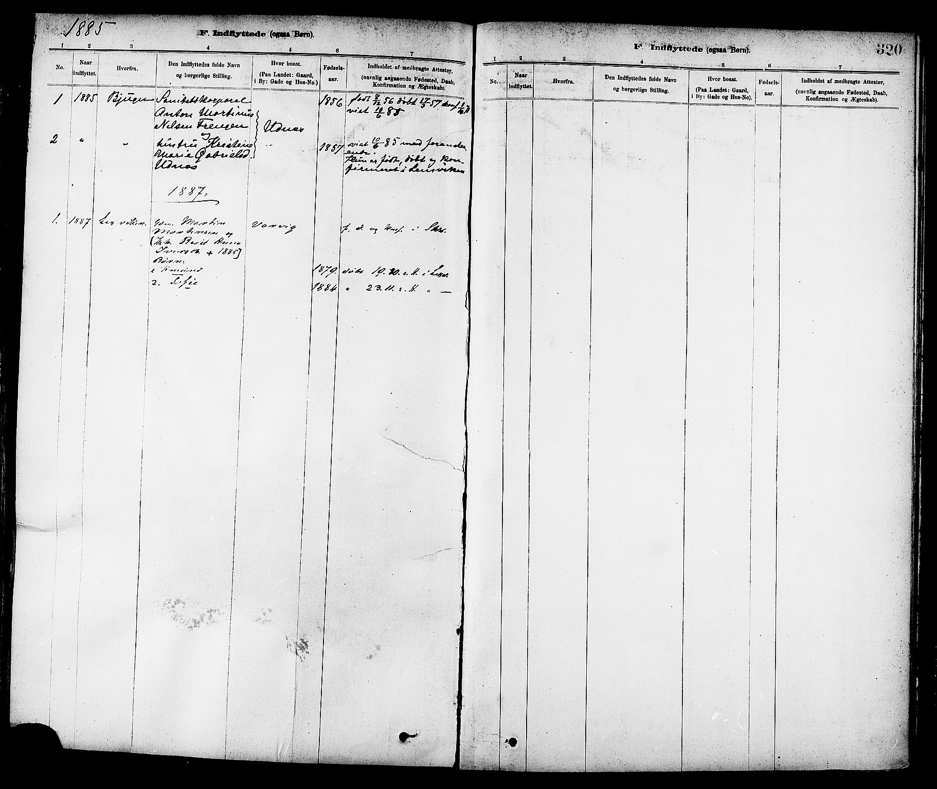 Ministerialprotokoller, klokkerbøker og fødselsregistre - Sør-Trøndelag, SAT/A-1456/647/L0634: Parish register (official) no. 647A01, 1885-1896, p. 320