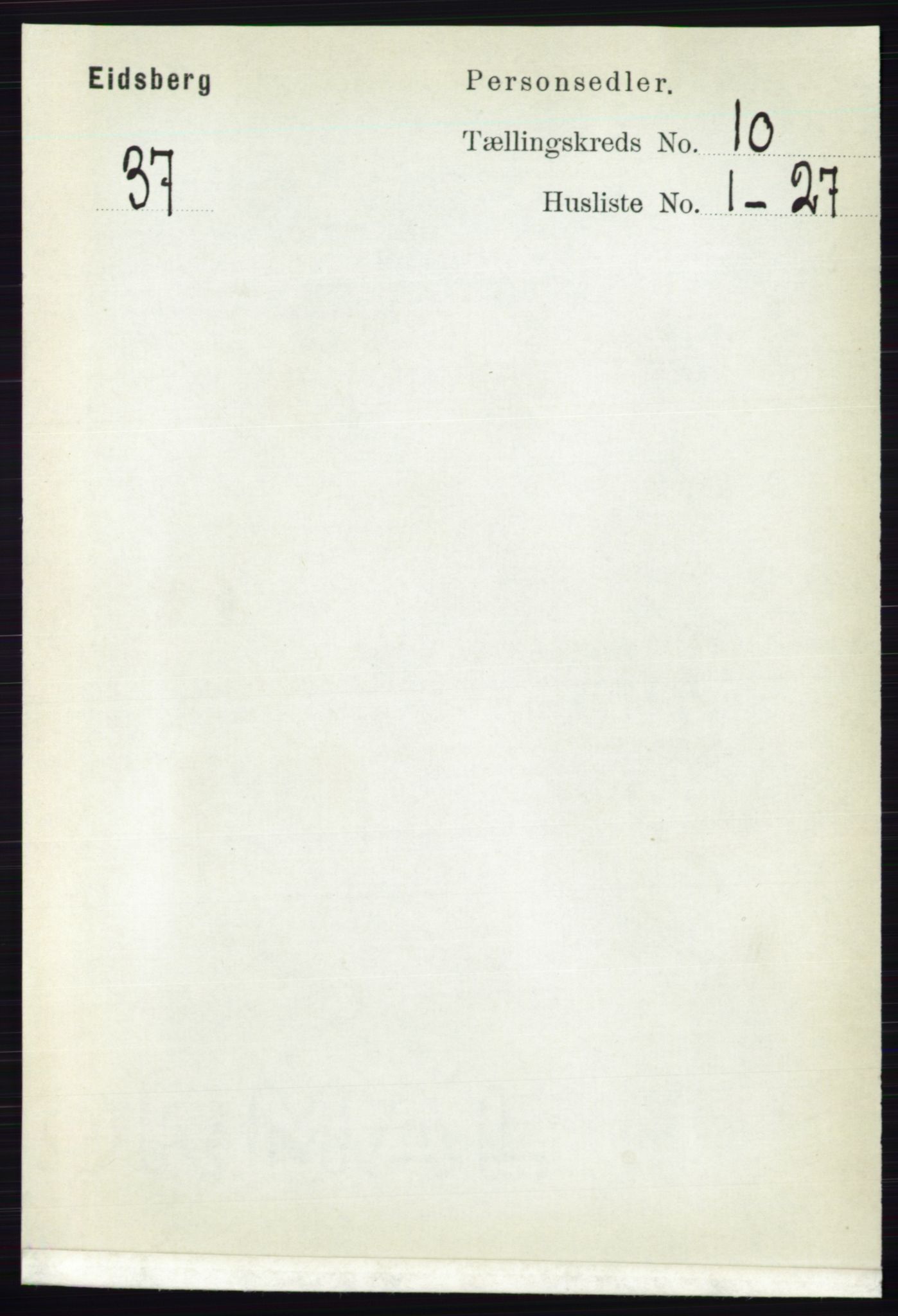 RA, 1891 census for 0125 Eidsberg, 1891, p. 5668