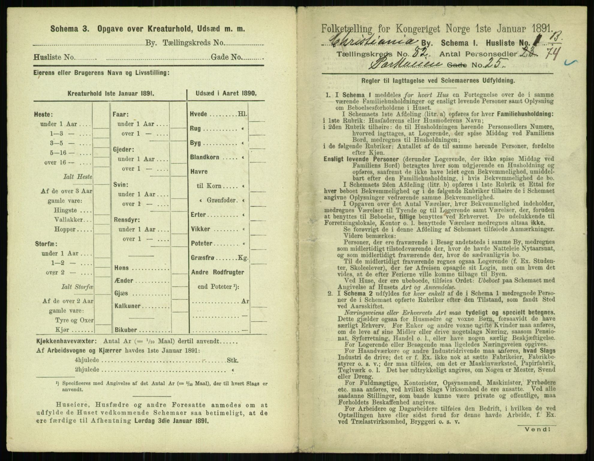 RA, 1891 census for 0301 Kristiania, 1891, p. 41879