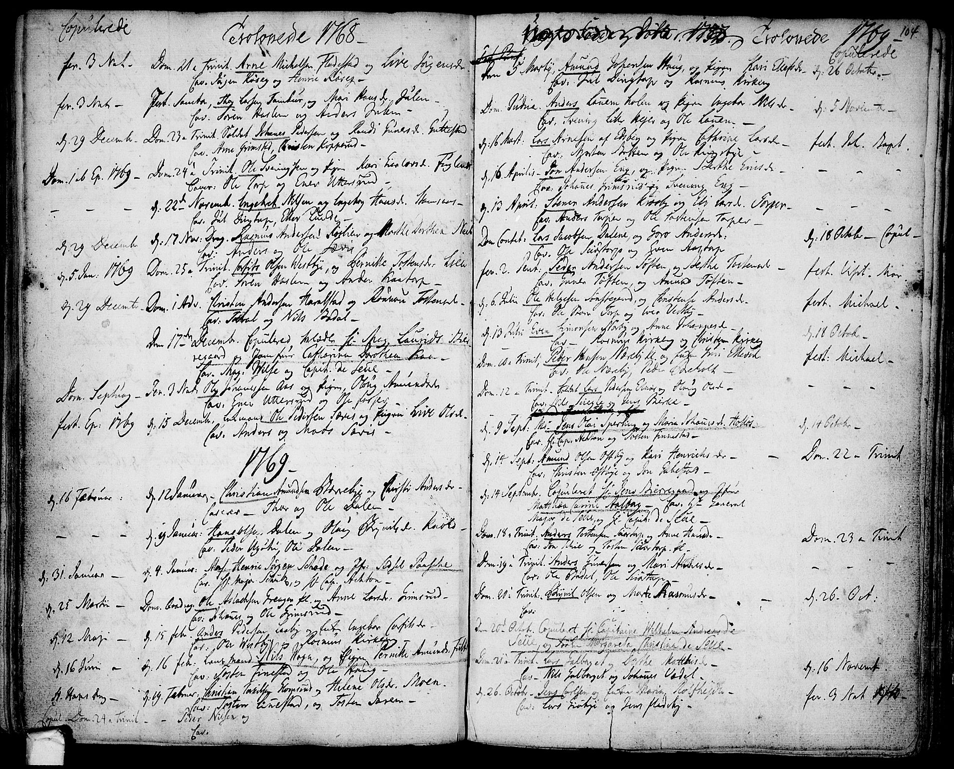 Rakkestad prestekontor Kirkebøker, SAO/A-2008/F/Fa/L0003: Parish register (official) no. I 3, 1752-1777, p. 104