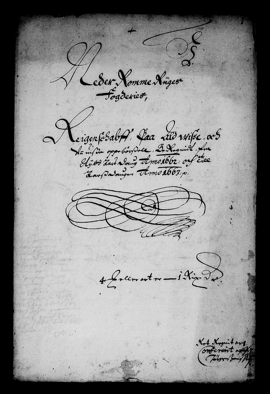 Rentekammeret inntil 1814, Reviderte regnskaper, Stiftamtstueregnskaper, Landkommissariatet på Akershus og Akershus stiftamt, AV/RA-EA-5869/R/Ra/L0010: Landkommissariatet på Akershus, 1662