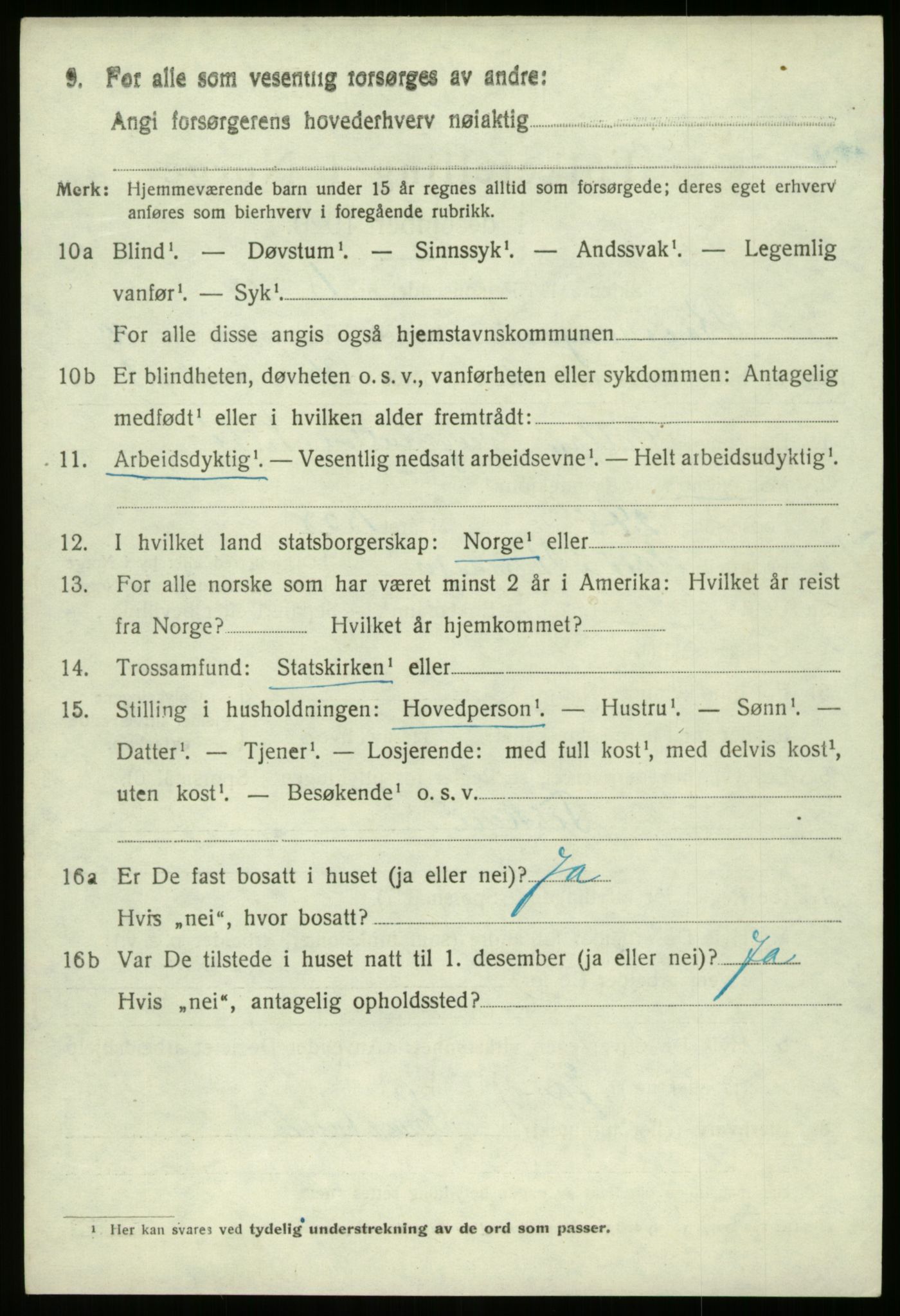 SAB, 1920 census for Bremanger, 1920, p. 5517