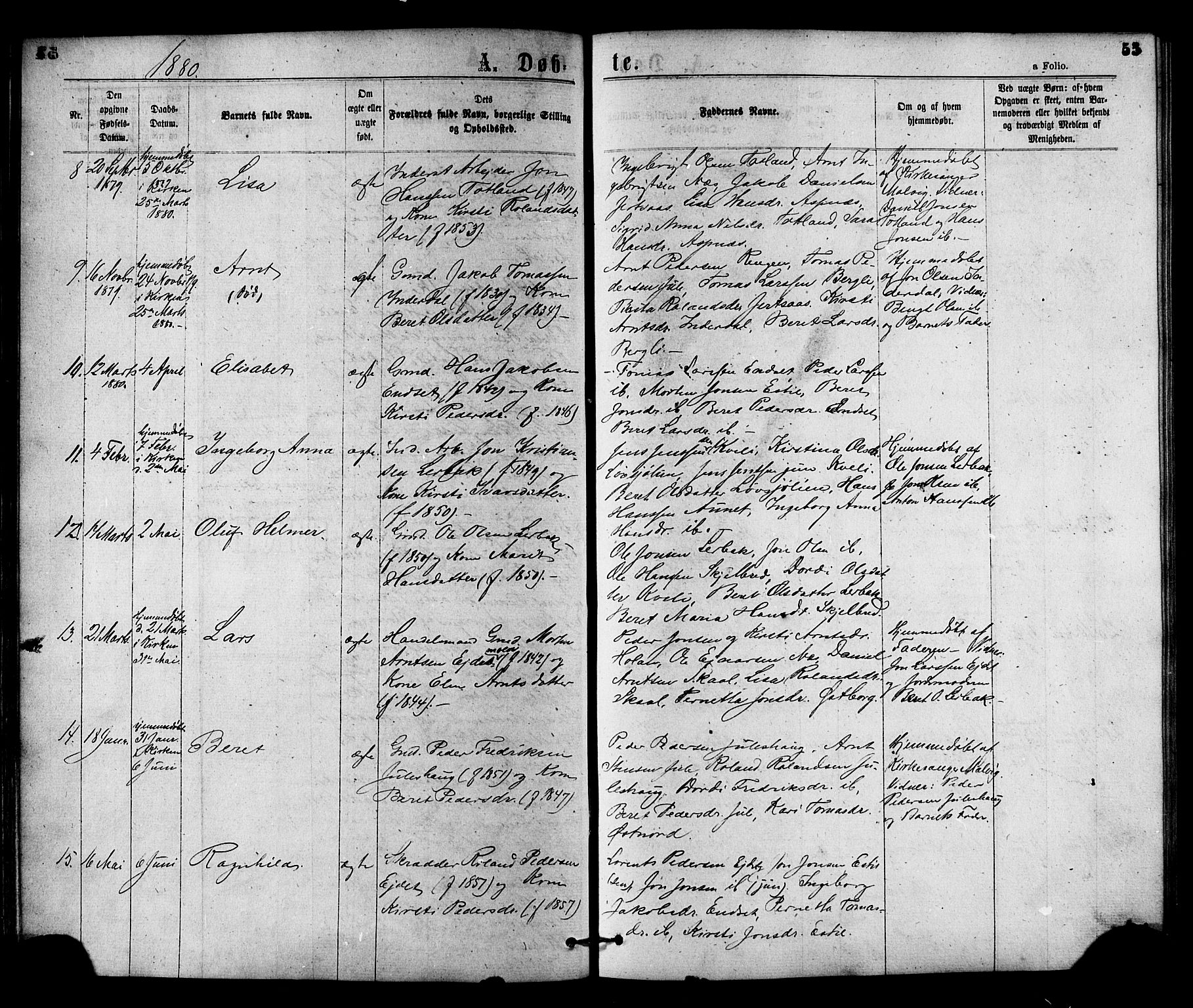 Ministerialprotokoller, klokkerbøker og fødselsregistre - Nord-Trøndelag, SAT/A-1458/755/L0493: Parish register (official) no. 755A02, 1865-1881, p. 55