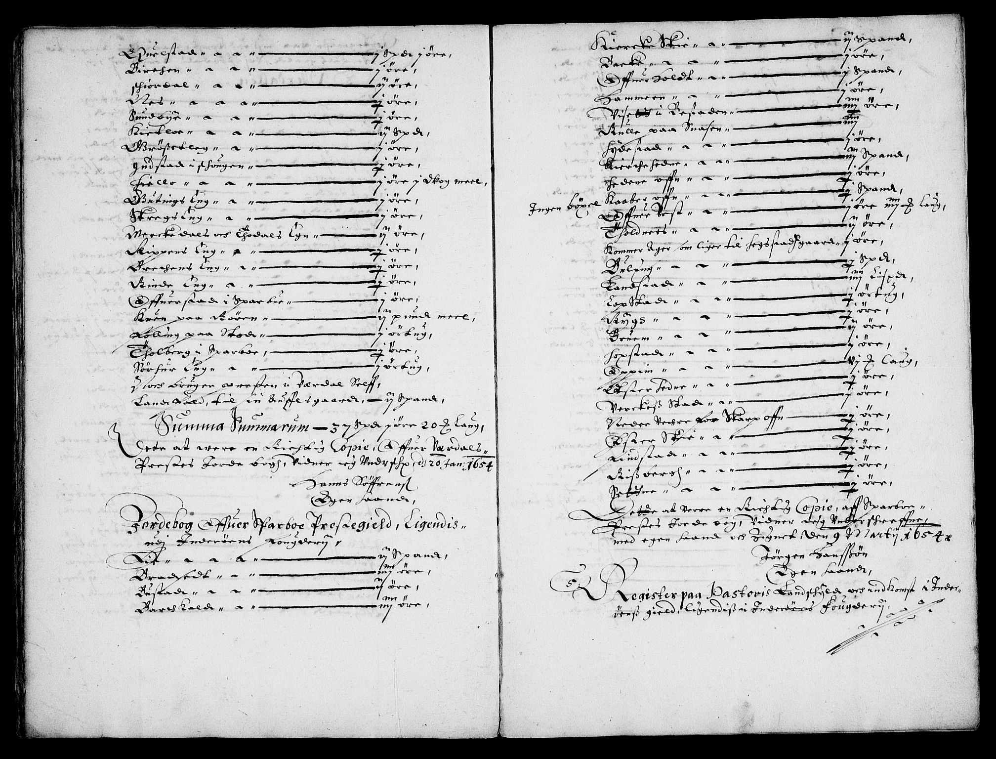 Rentekammeret inntil 1814, Realistisk ordnet avdeling, AV/RA-EA-4070/Fc/Fca/L0004/0003: [Ca IV]  Trondheim stift / "Stichtens Bog", 1654