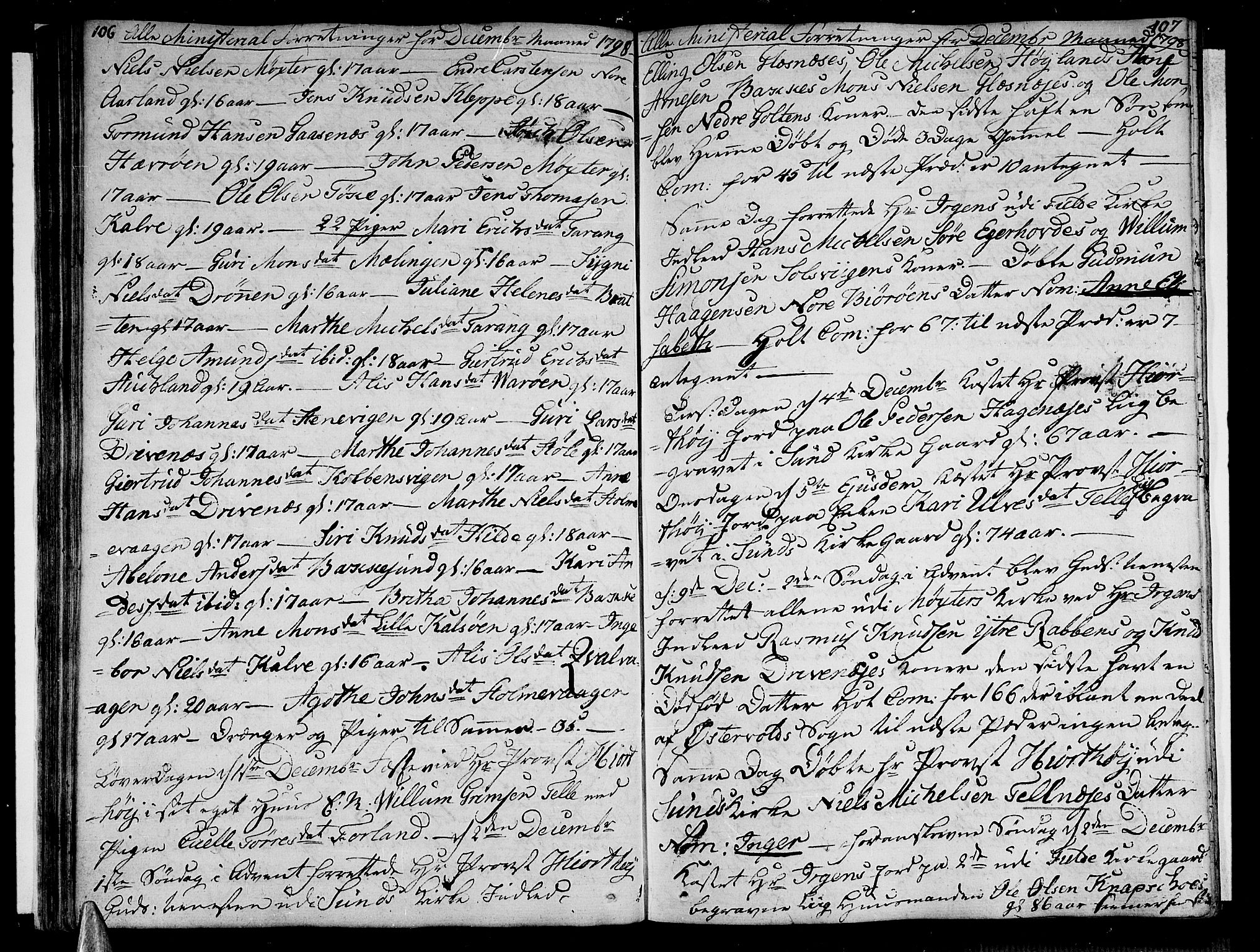 Sund sokneprestembete, AV/SAB-A-99930: Parish register (official) no. A 7, 1796-1815, p. 106-107