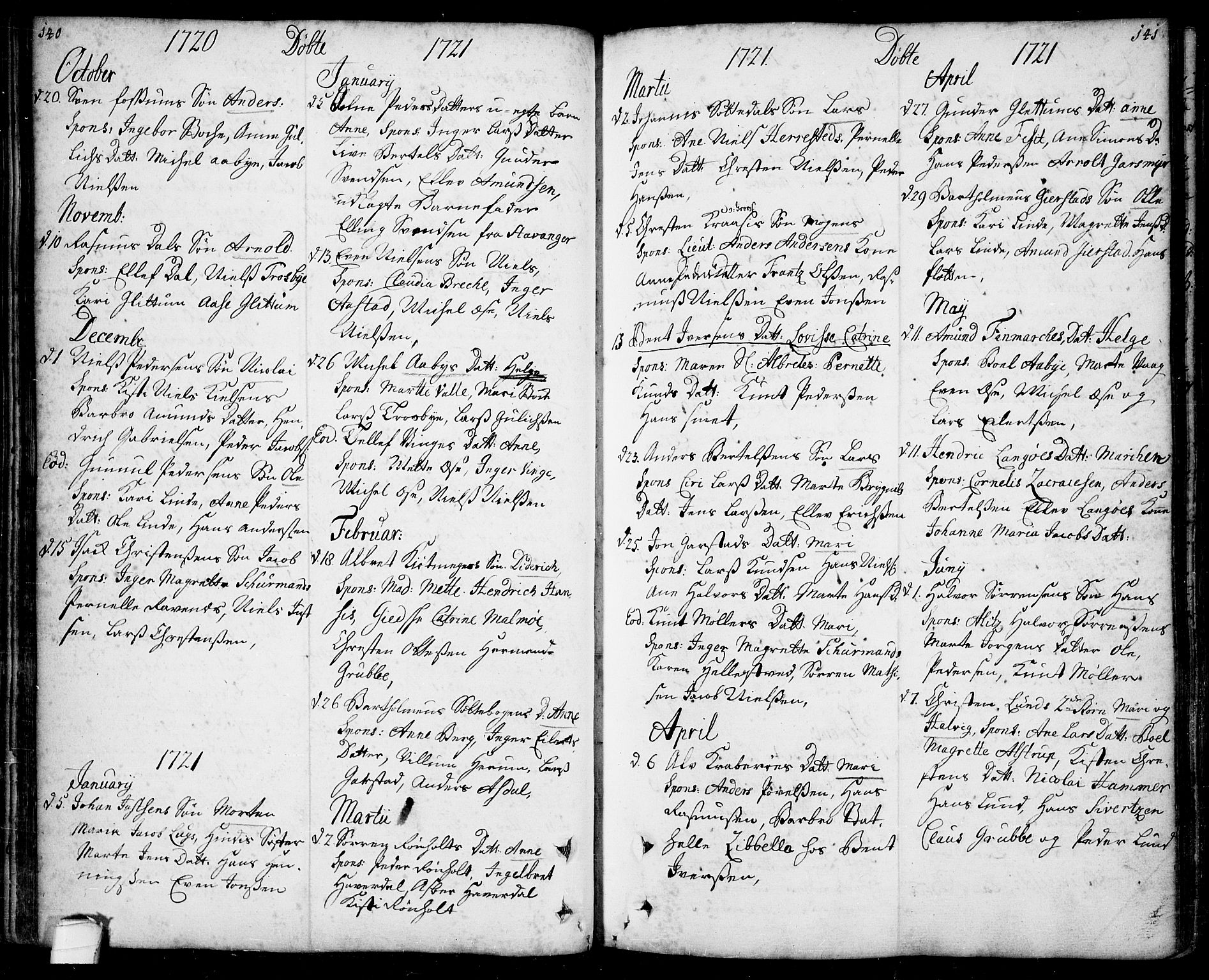 Bamble kirkebøker, AV/SAKO-A-253/F/Fa/L0001: Parish register (official) no. I 1, 1702-1774, p. 140-141