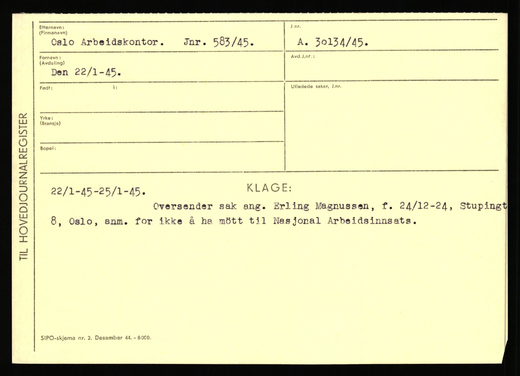 Statspolitiet - Hovedkontoret / Osloavdelingen, AV/RA-S-1329/C/Ca/L0001: Aabakken - Armann, 1943-1945, p. 5248