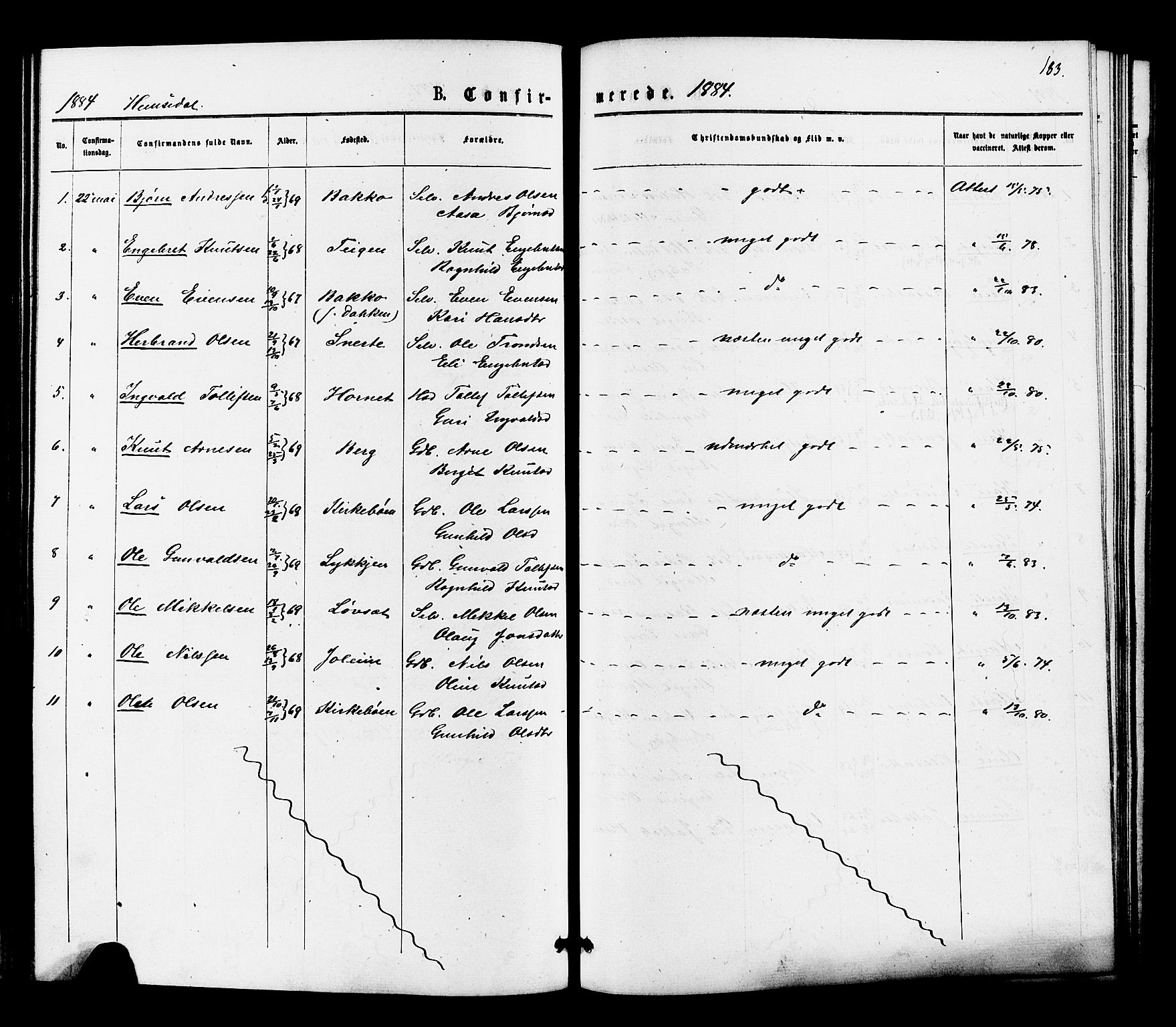 Gol kirkebøker, SAKO/A-226/F/Fa/L0004: Parish register (official) no. I 4, 1876-1886, p. 183