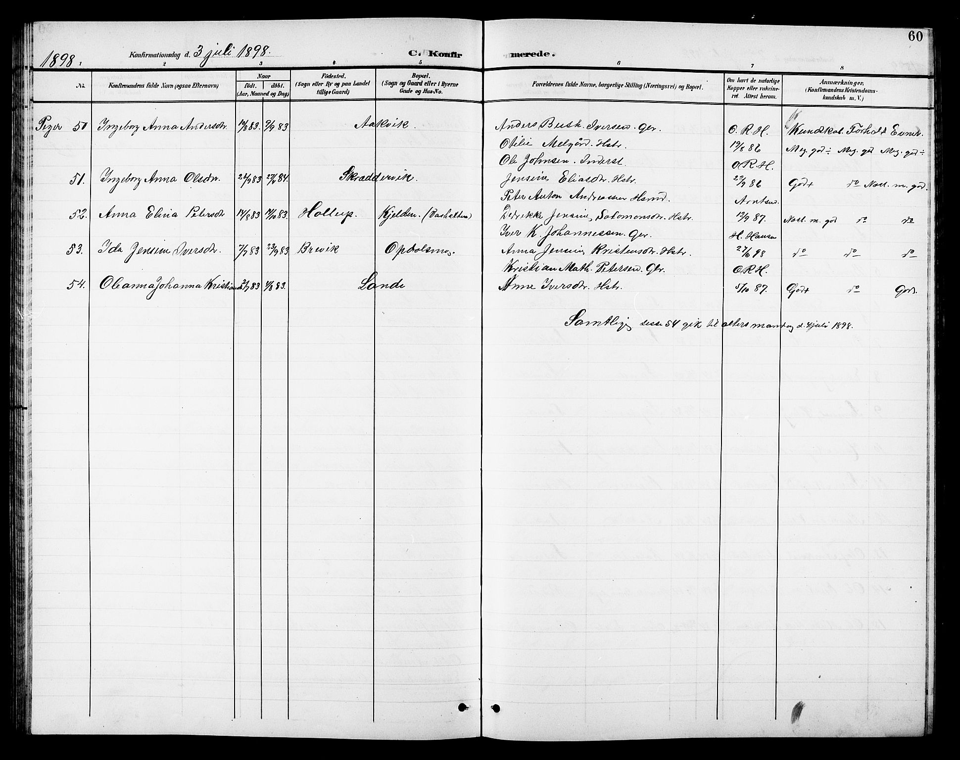 Ministerialprotokoller, klokkerbøker og fødselsregistre - Nordland, AV/SAT-A-1459/810/L0161: Parish register (copy) no. 810C04, 1897-1910, p. 60