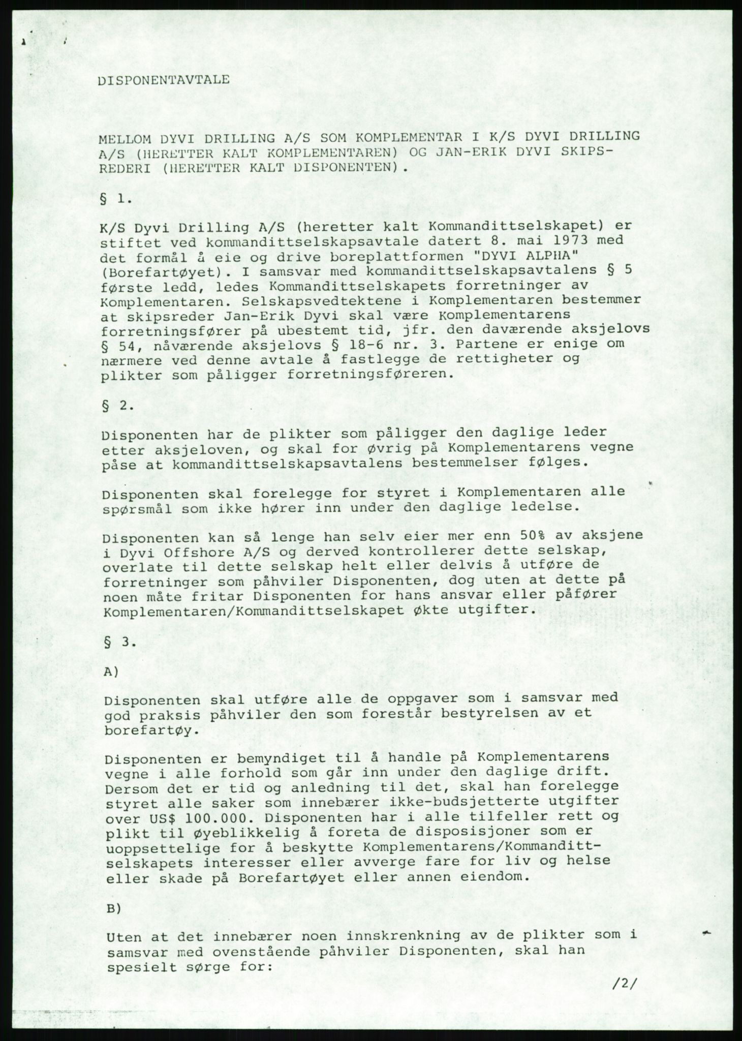 Pa 1503 - Stavanger Drilling AS, AV/SAST-A-101906/D/L0003: Korrespondanse og saksdokumenter, 1977-1982, p. 804