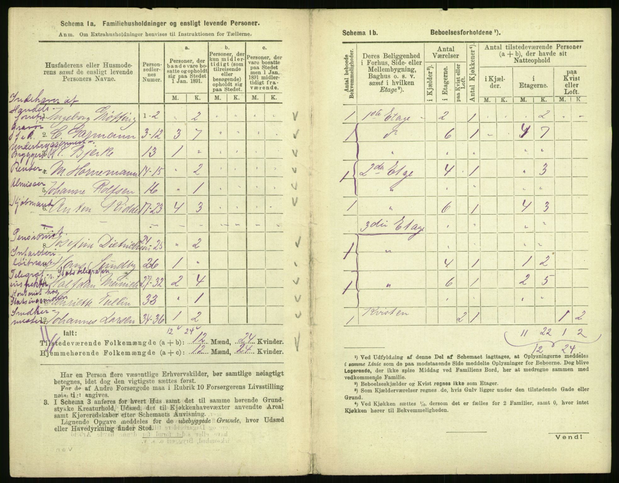 RA, 1891 census for 0301 Kristiania, 1891, p. 46831